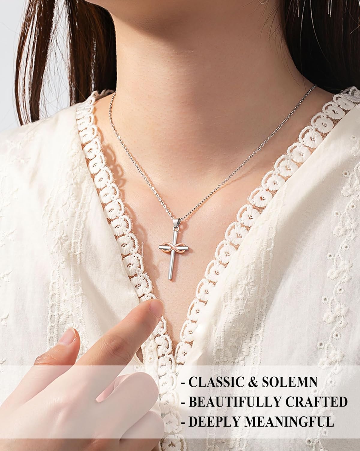 UPROMI Happy 10th/11th/12th/13th/14th/15th/16th/17th/18th/21st Birthday Gifts for Girls Her, Cross Necklace Birthday Gift Ideas - Image 3