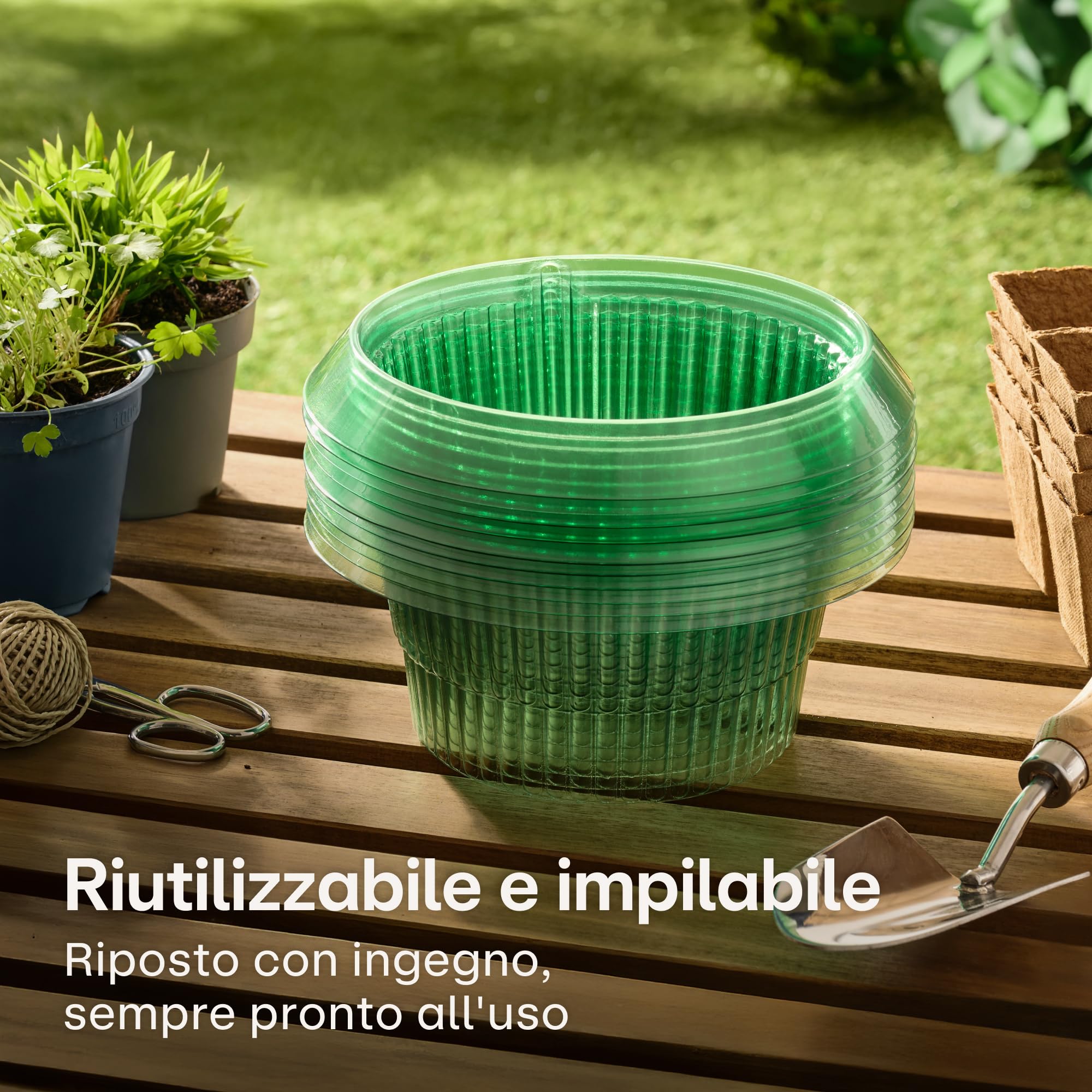 Praknu Anti Lumache Anelli - 10 Pezzi Protezione Contra Lumache Riutilizzabili - Durevole - Resistente alle Intemperie - per Lattughe, Ortaggi E Fiori - Efficace Lumaca Bariere