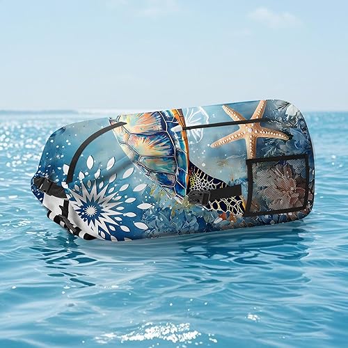 Miniatura 4 de Bolsa seca impermeable resistente para kayak, senderismo, tortugas marinas, náuticas, estrellas de mar, mochila con cierre enrollable, bolsa de