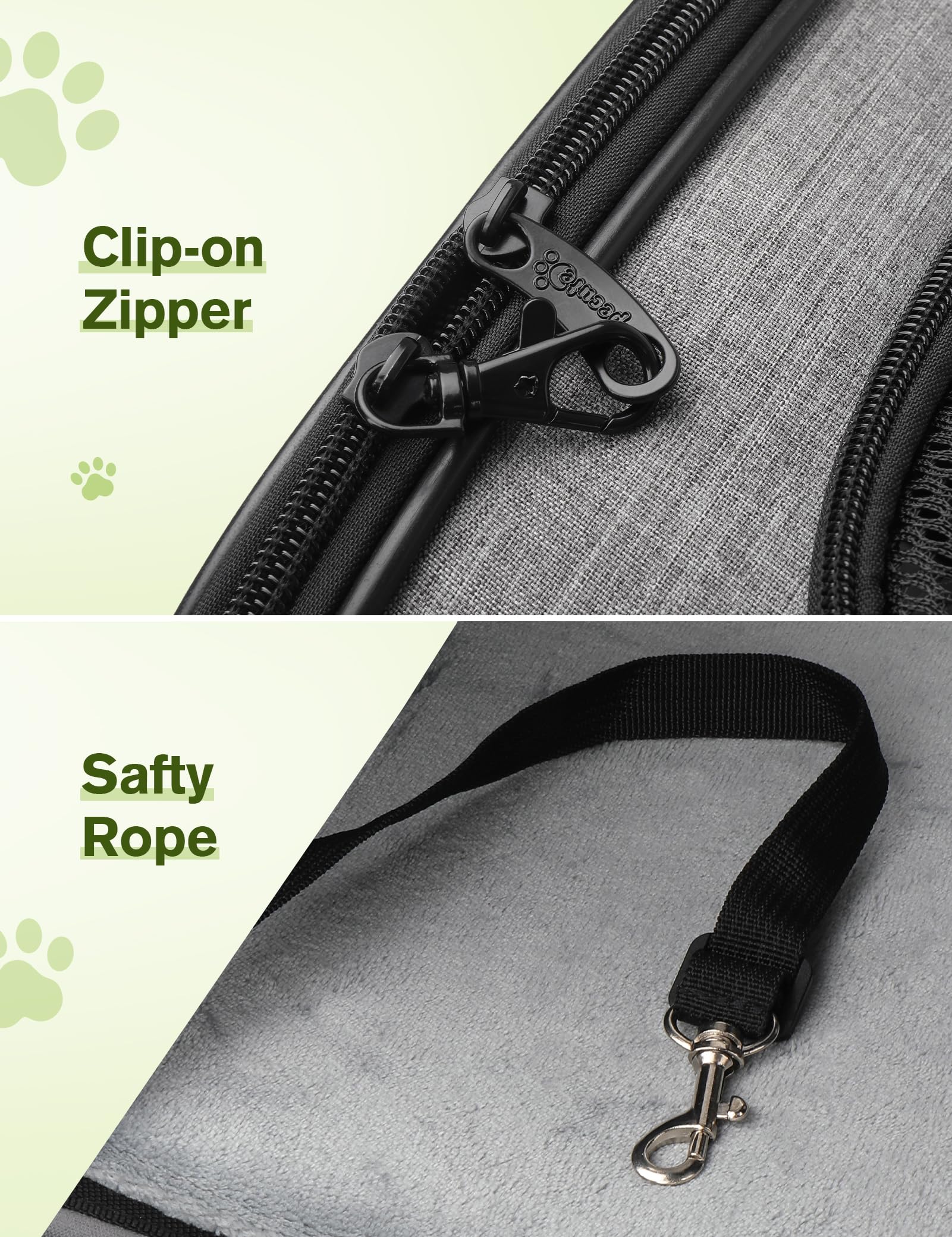 Pecute Trasportino per Cane Gatto, Borsa per Gatti, Borsa da Viaggio Portatile per Cani, Tessuto a Maglia Traspirante, Adatto per Viaggi Lunghi e Brevi, Usato per Gatti e Cuccioli Meno di 8KG