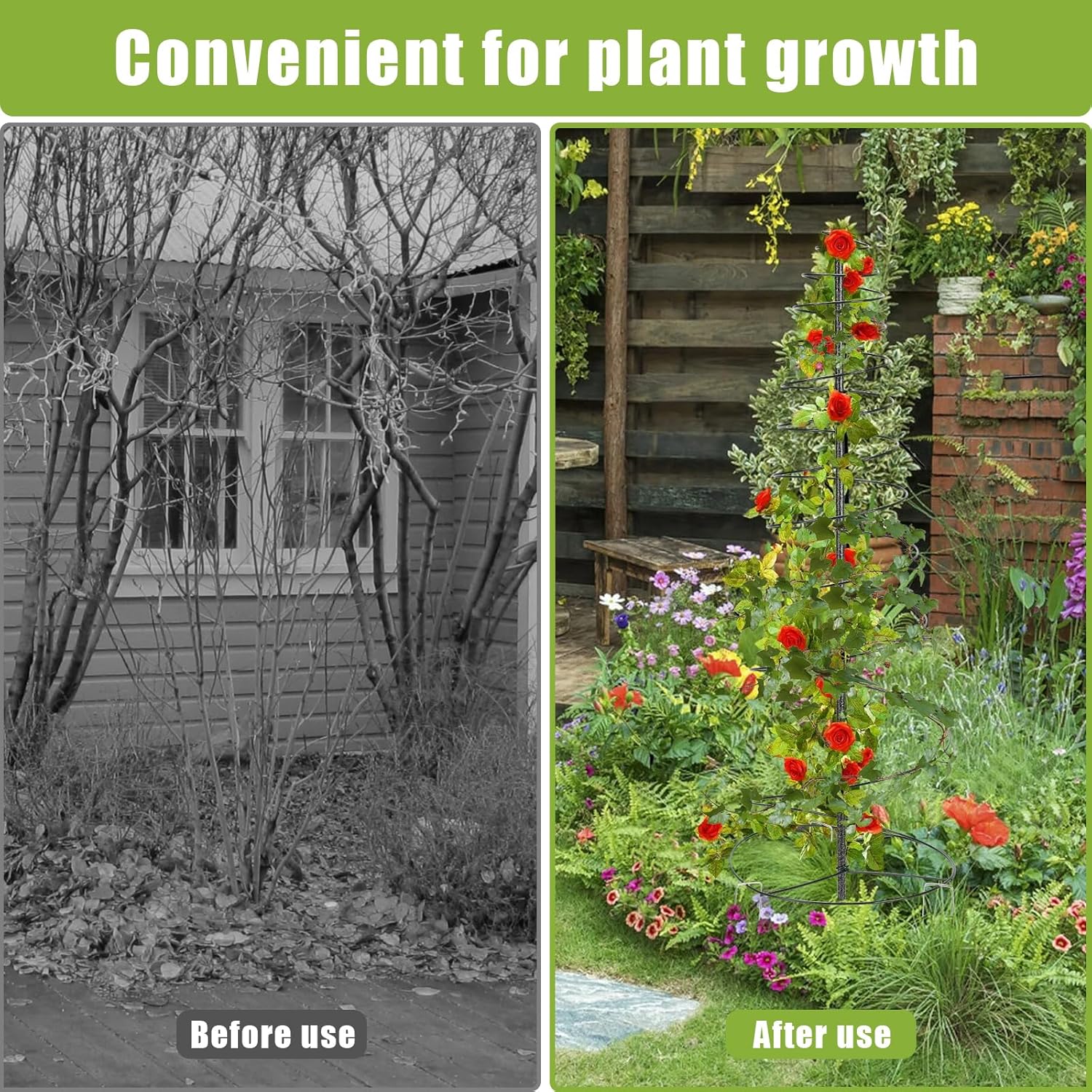 Trellis for Climbing Plants Outdoor or Indoor,2 Pack 73inch Tall Garden Trellis for Climbing Plants,Metal Plants Trellis Support for Vine Vegetables,Flowers