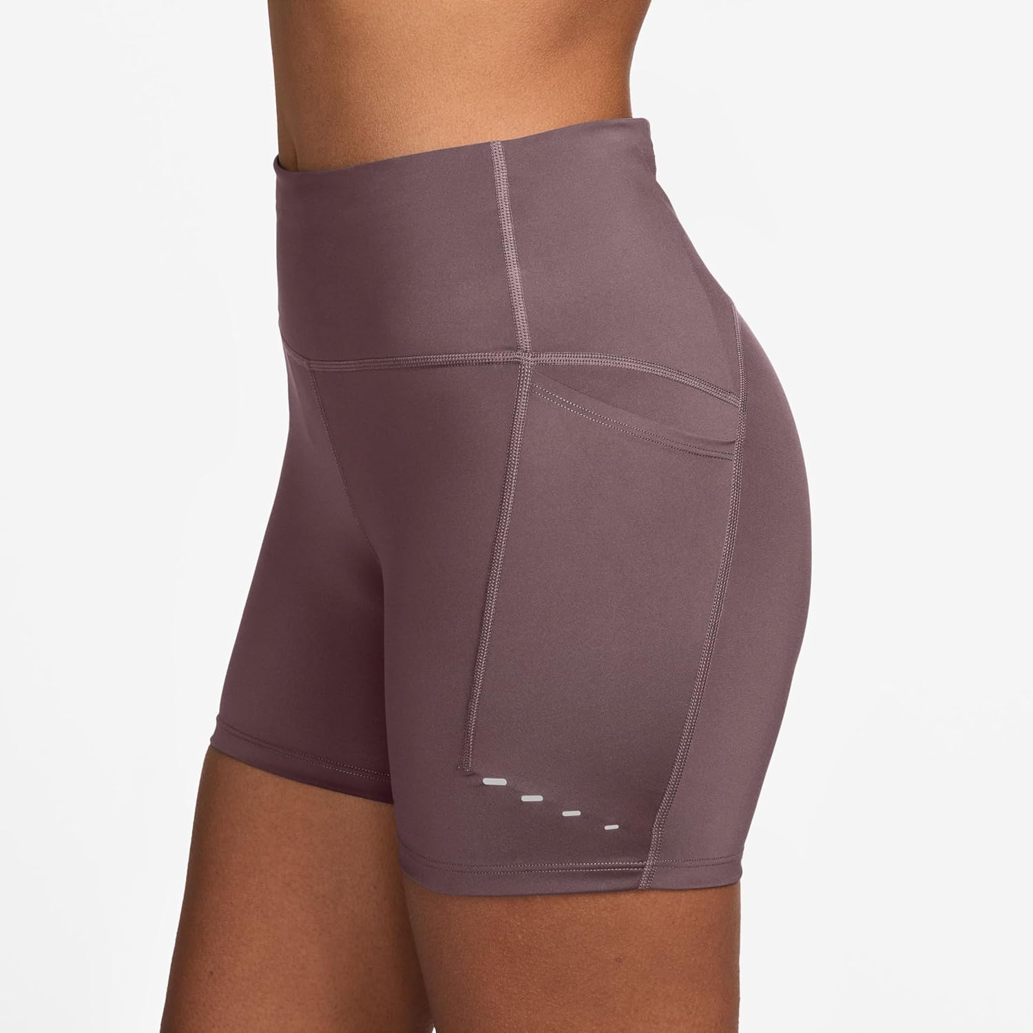 Nike Women's Swift High-Waisted 4" Tight Running Shorts with Pockets