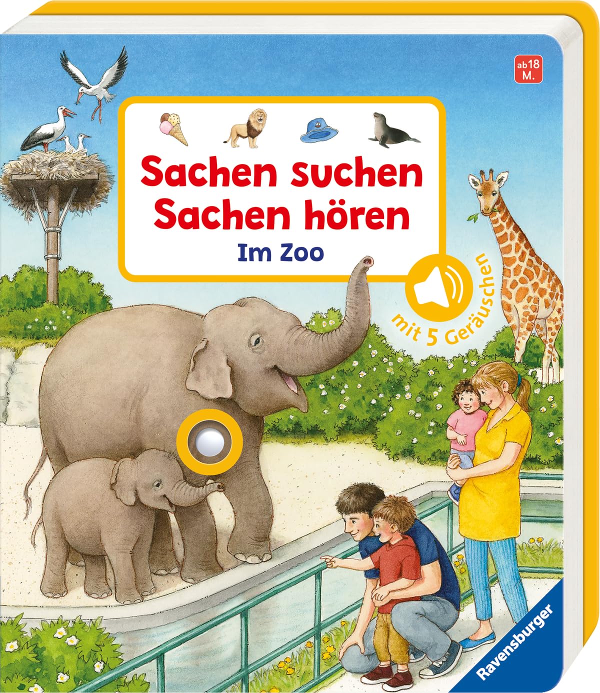 Zoo-Sounds Buch Kinderbuch Geräusche Zoo-Entdeckung