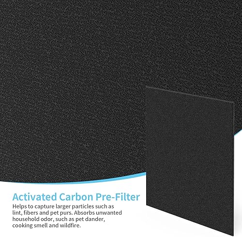 Miniatura 7 de MD1-0022 Filtro de repuesto compatible con purificador de aire Vornado modelo AC300, AC350, AC500, AC550, PCO200, PCO300, PCO375DC, PCO500, PCO575DC