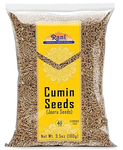 Rani - Semillas de comino enteras Jeera especias de 35 onzas 353oz totalmente naturales Apto para gluten sin OMG veganas origen indio Rani - Semillas de comino enteras Jeera especias de 35 onzas 353oz totalmente naturales Apto para gluten sin OMG veganas origen indio