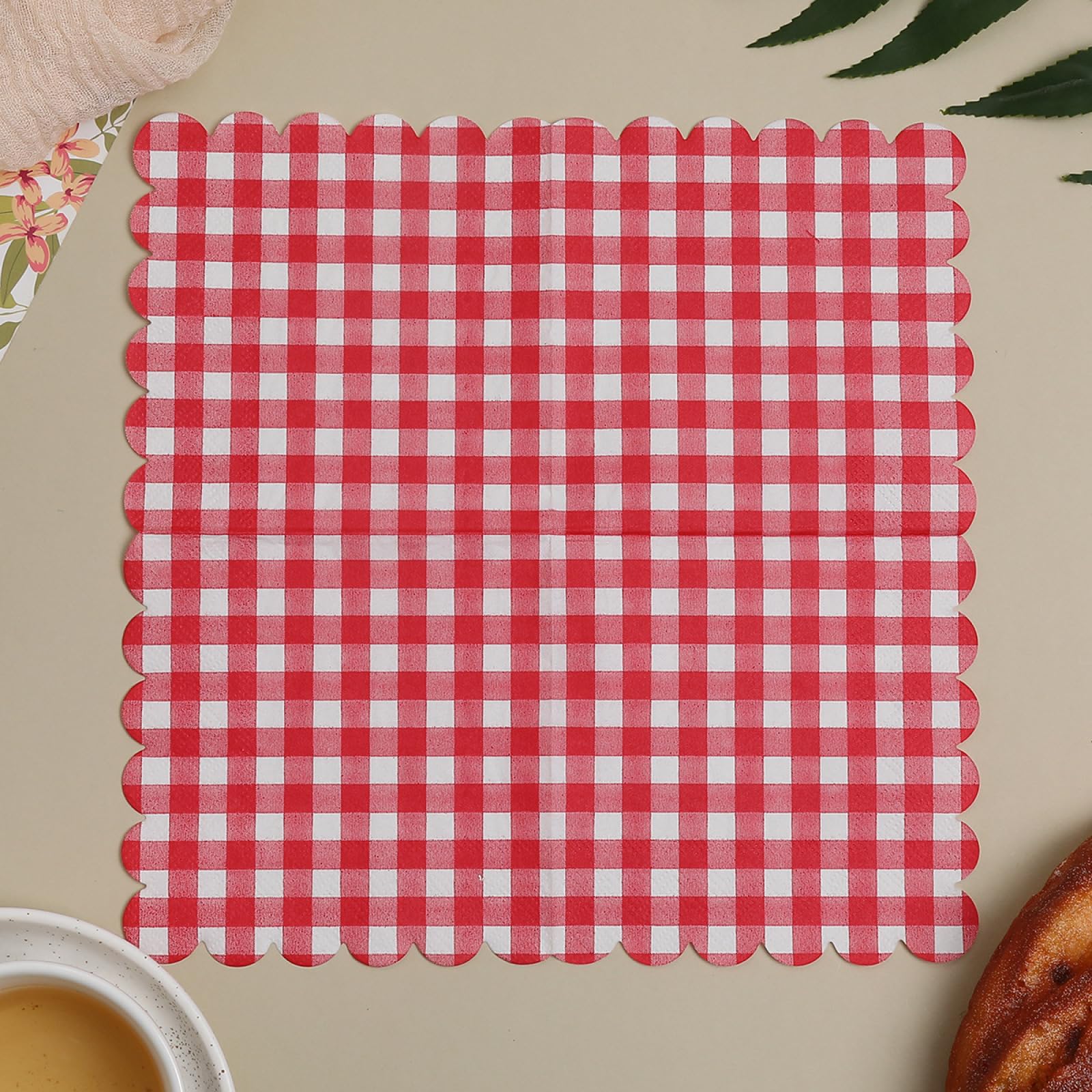 Servilletas Papel Geometría Roja Servilletas Decoupage Decoradas Papel Higienico Desechables Toilet Paper Cumpleaños Cocktail 2 Capas Paper Towels Bodas Fiesta Jardín 30 Paquetes(33x33cm）