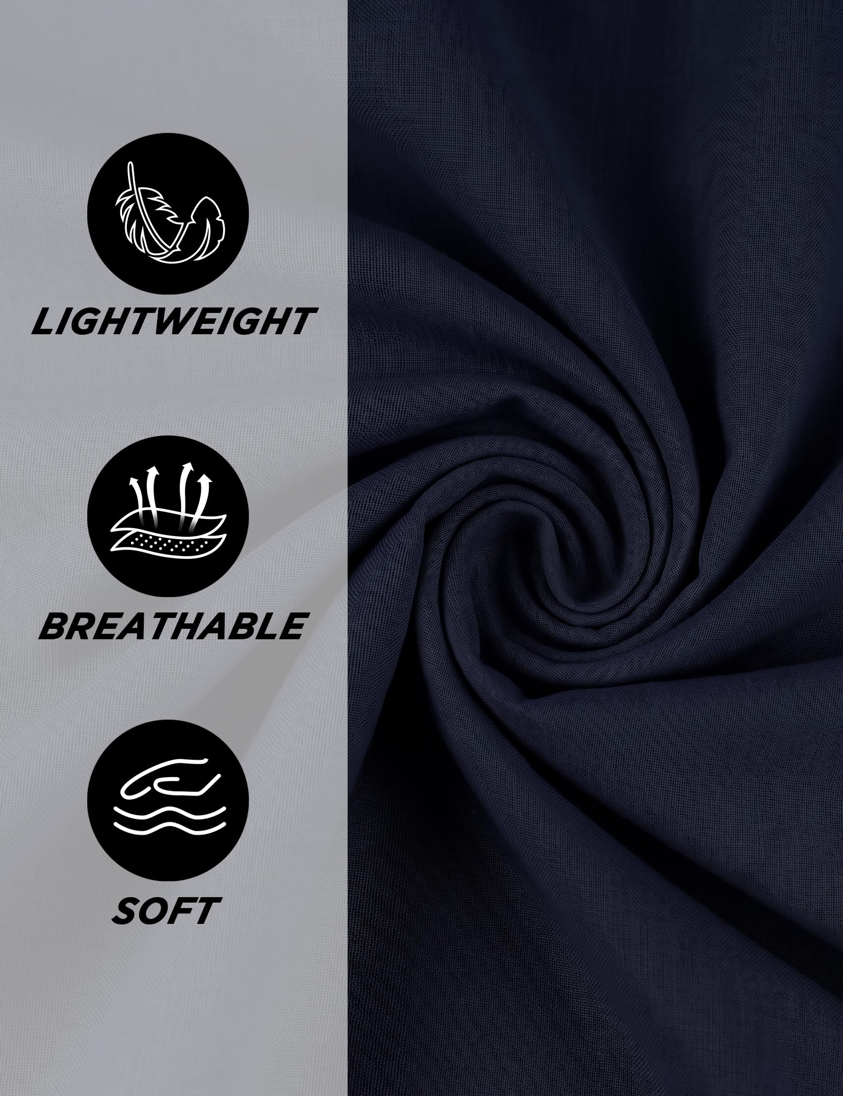 Sykooria Pantalones Hombre Casuales Lino y Algodón Pantalon Chandal Hombre Largo con Ajustable Cordón Pantalones Deportivos Hombres Cintura Elástica con Bolsillos