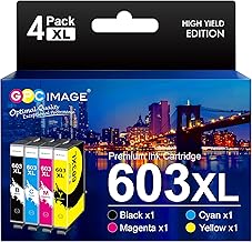 GPC IMAGE 603 XL 603XL Multipack Compatible with Epson 603 Cartridges 603 XL for Epson XP 3100 Printer Cartridges XP 3200 XP 3105 XP 2100 XP 4100 XP 4150 XP 4105 XP 2150 WF 2830 WF 2835 WF 2835 WF
