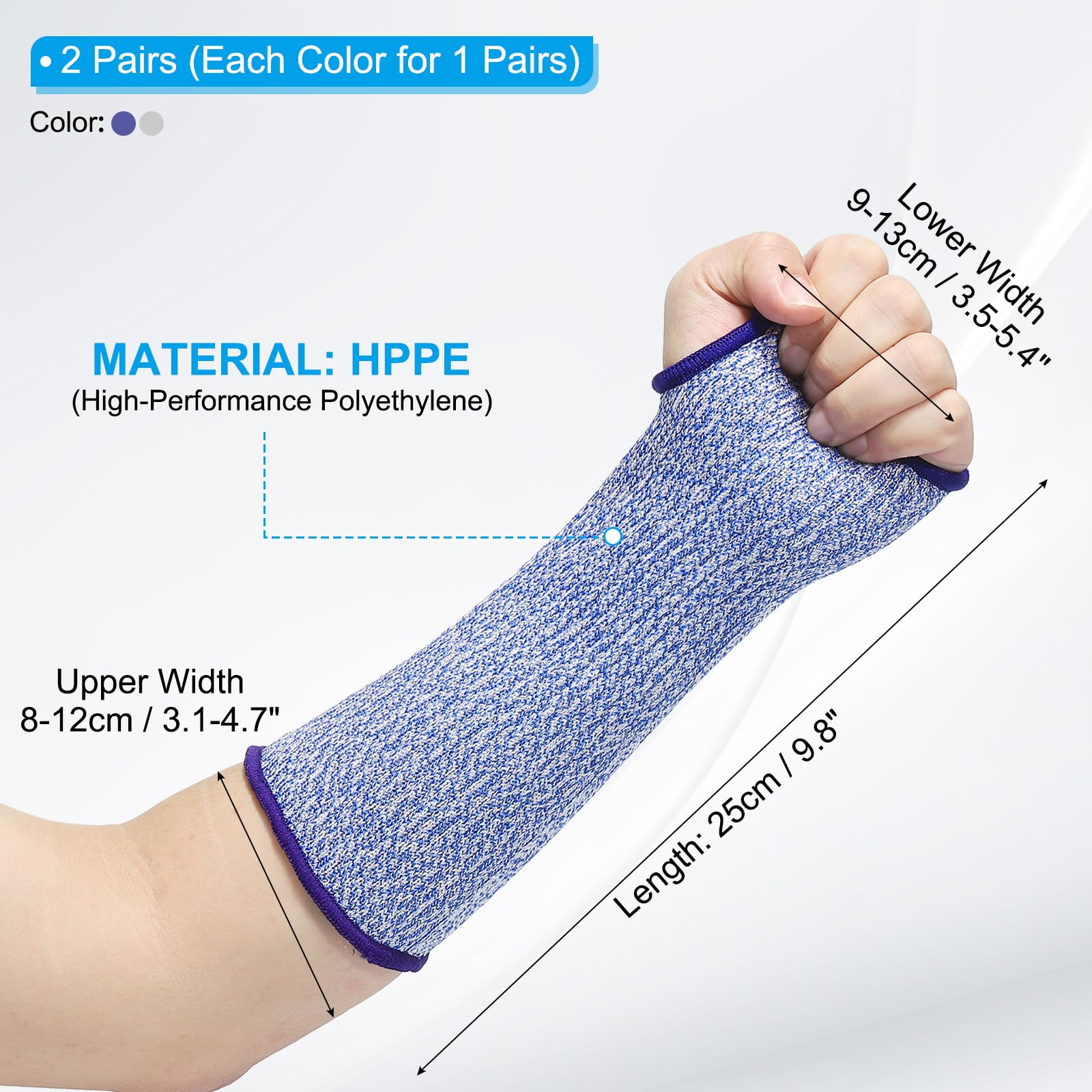 PATIKIL 10 Inch Cut Resistant Sleeve - Image 2