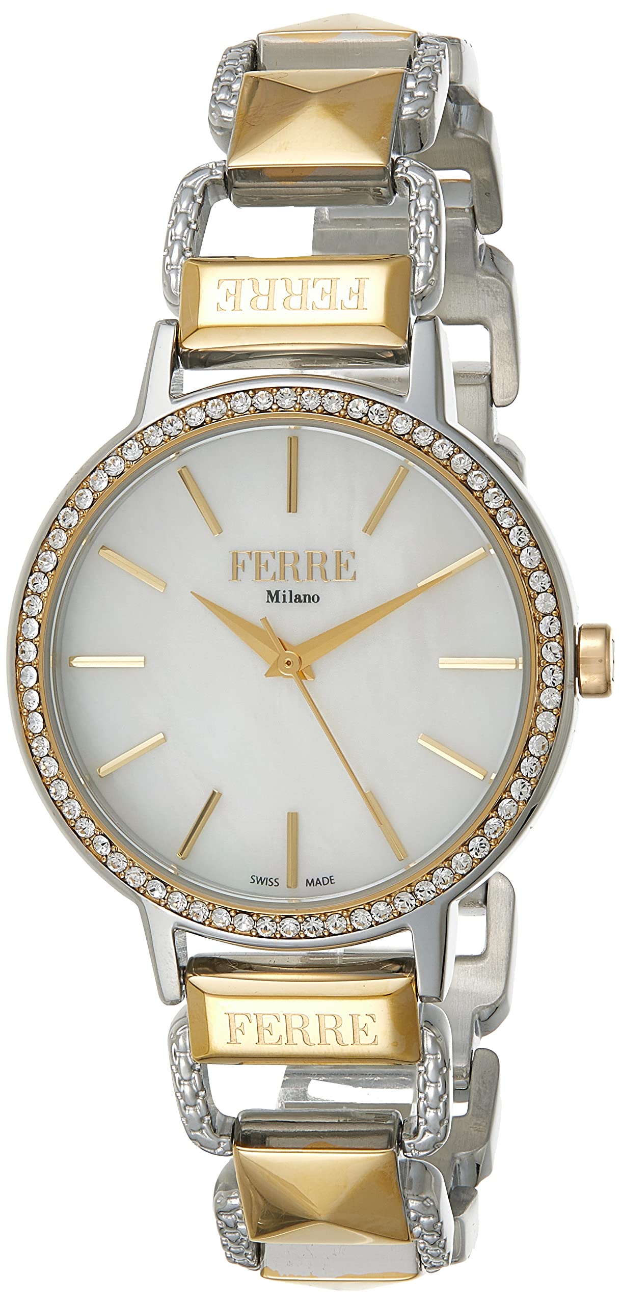 FERRE MILANO FM1L173M0091 3 Hand Stainless Steel Quartz Watch for Women