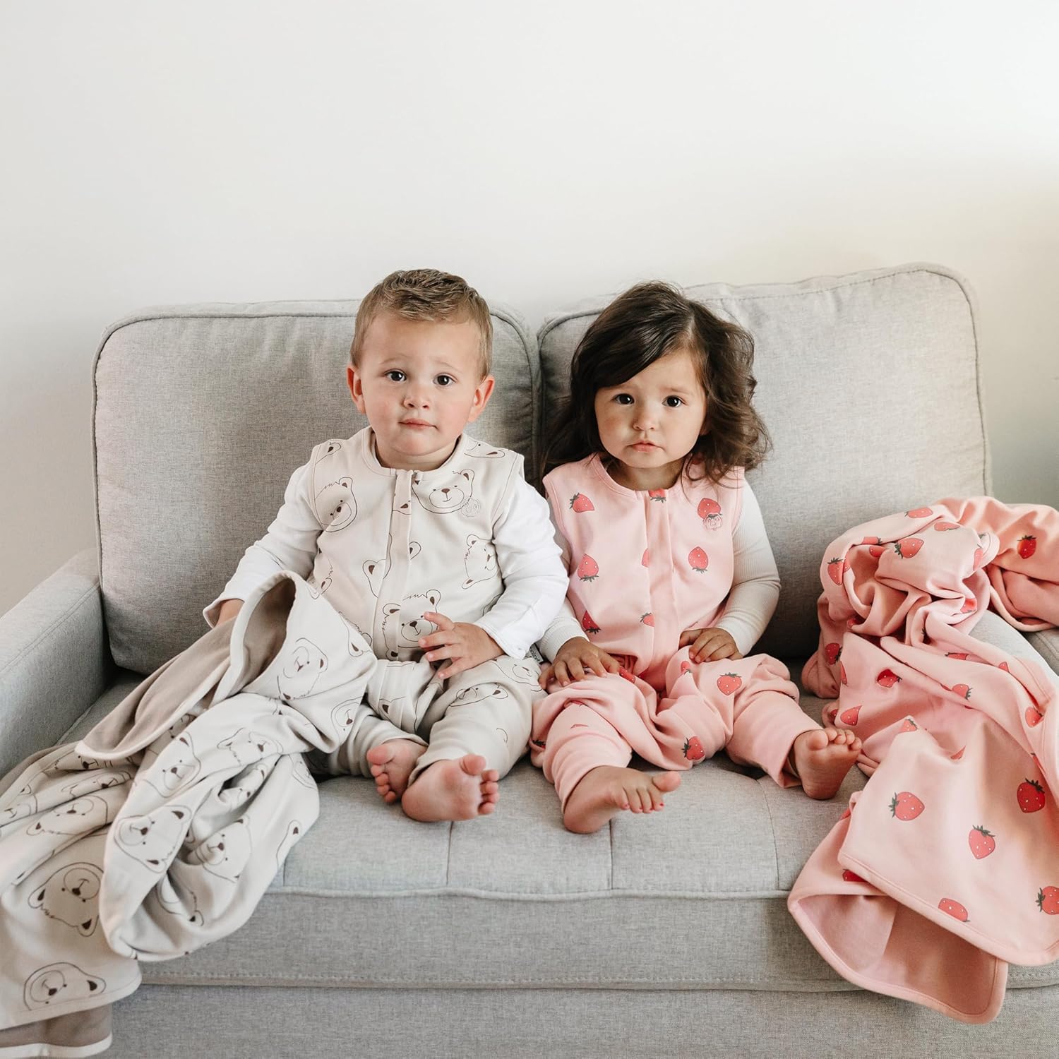 Woolino Toddler Blanket - Merino Wool and Organic Cotton Baby Blanket for Girls and Boys - 4 Season - 52.5” x 40” - Teddy Bear - Image 5