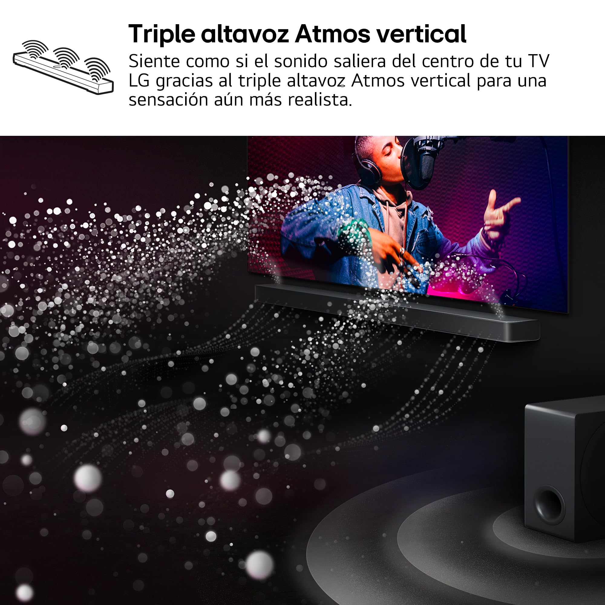 LG S95AR Sound Bar 9.1.5 z Dolby Atmos i DTS: X, moc 810 W, bezprzewodowy subwoofer i tylne głośniki, dźwięk wysokiej rozdzielczości (Hi-Res), Bluetooth, AI Ready, czarny
