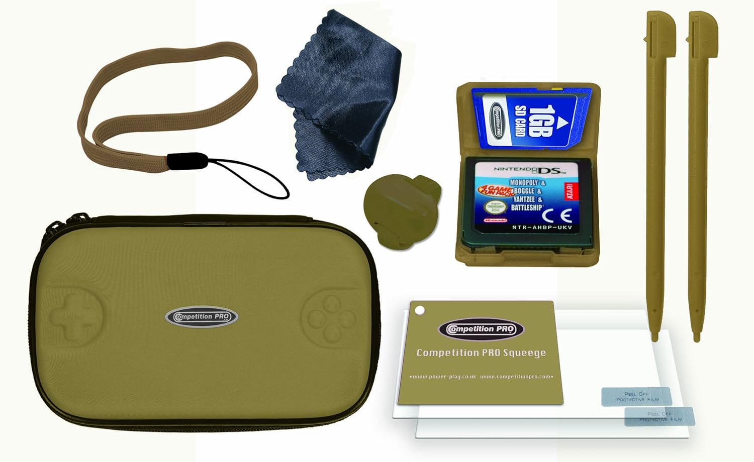 Competition Pro Essentials Pack Brown (Nintendo DSi XL)