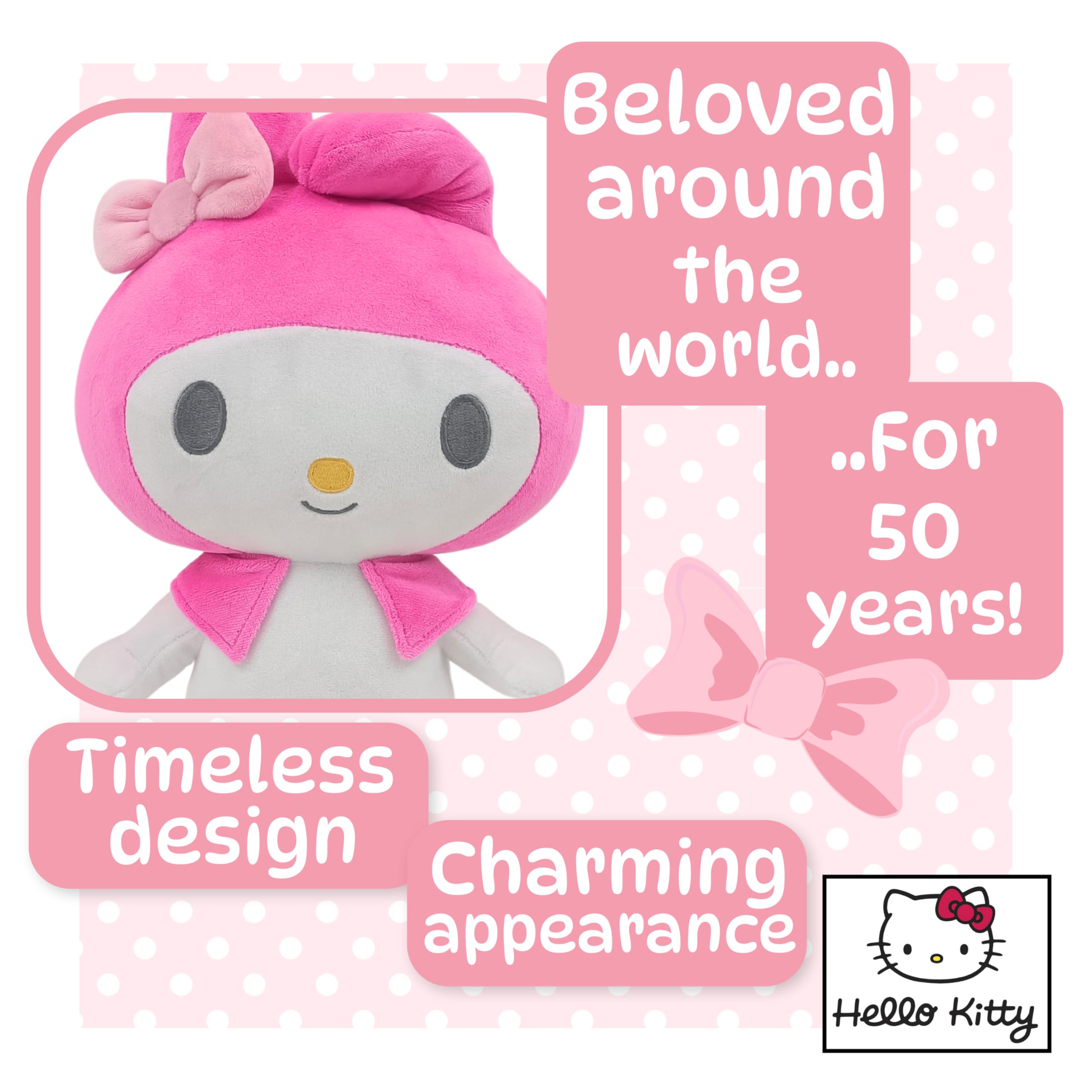 Simply Toys Official Sanrio My Melody Plush 30cm Standing Doll, Pink, 30 cm - Image 4