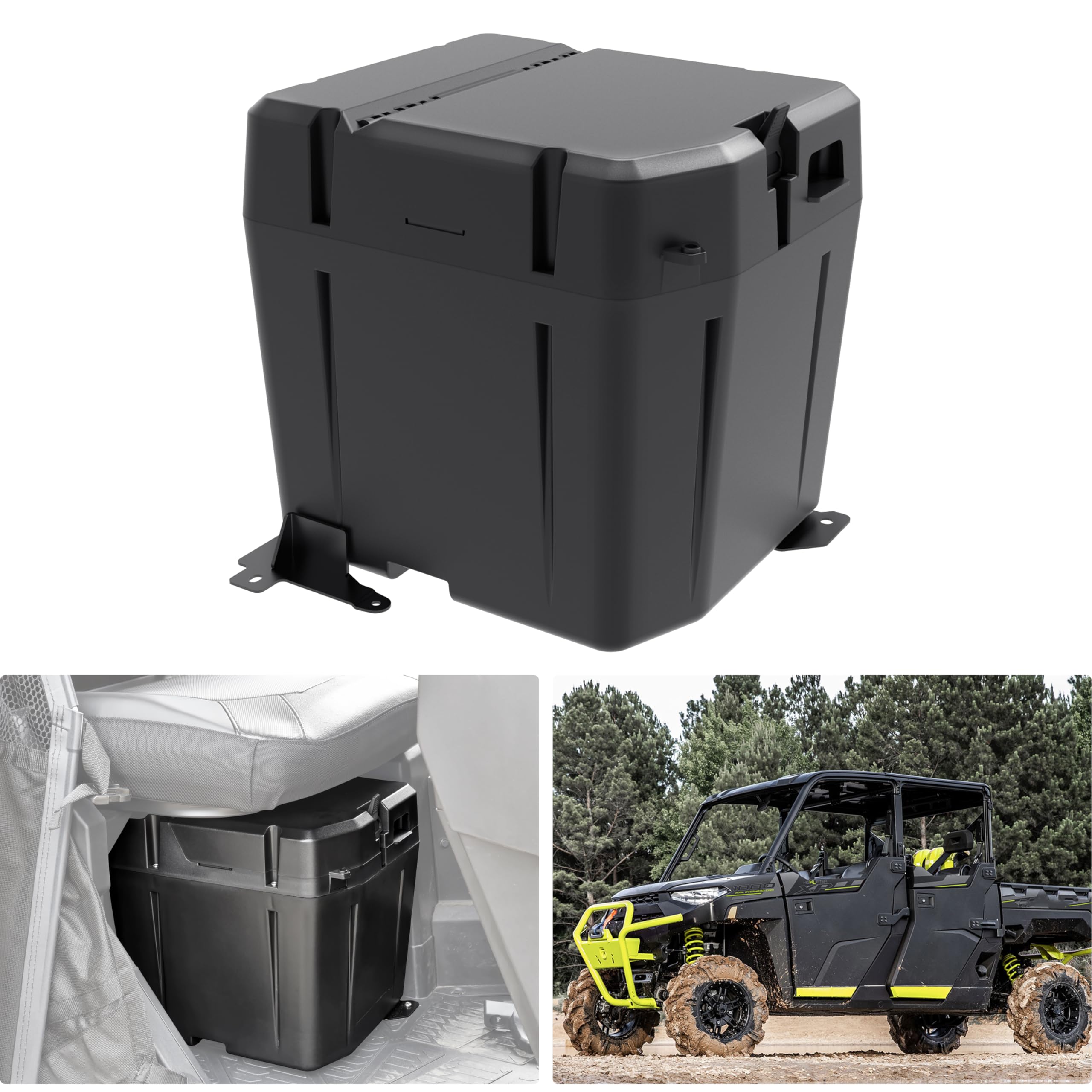 Amazon.com: UTVSXPERT Under Seat Dry Storage Box for Polaris