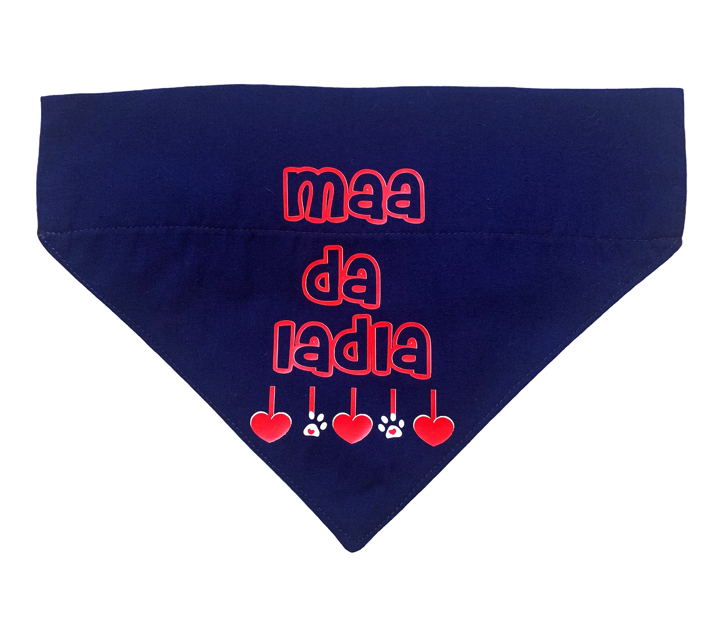 For The Fur Kids Maa da Ladla Quirky Dog Bandana/Dog Scarf (Blue) (B097S3CQFD) Amazon Price History, Amazon Price Tracker