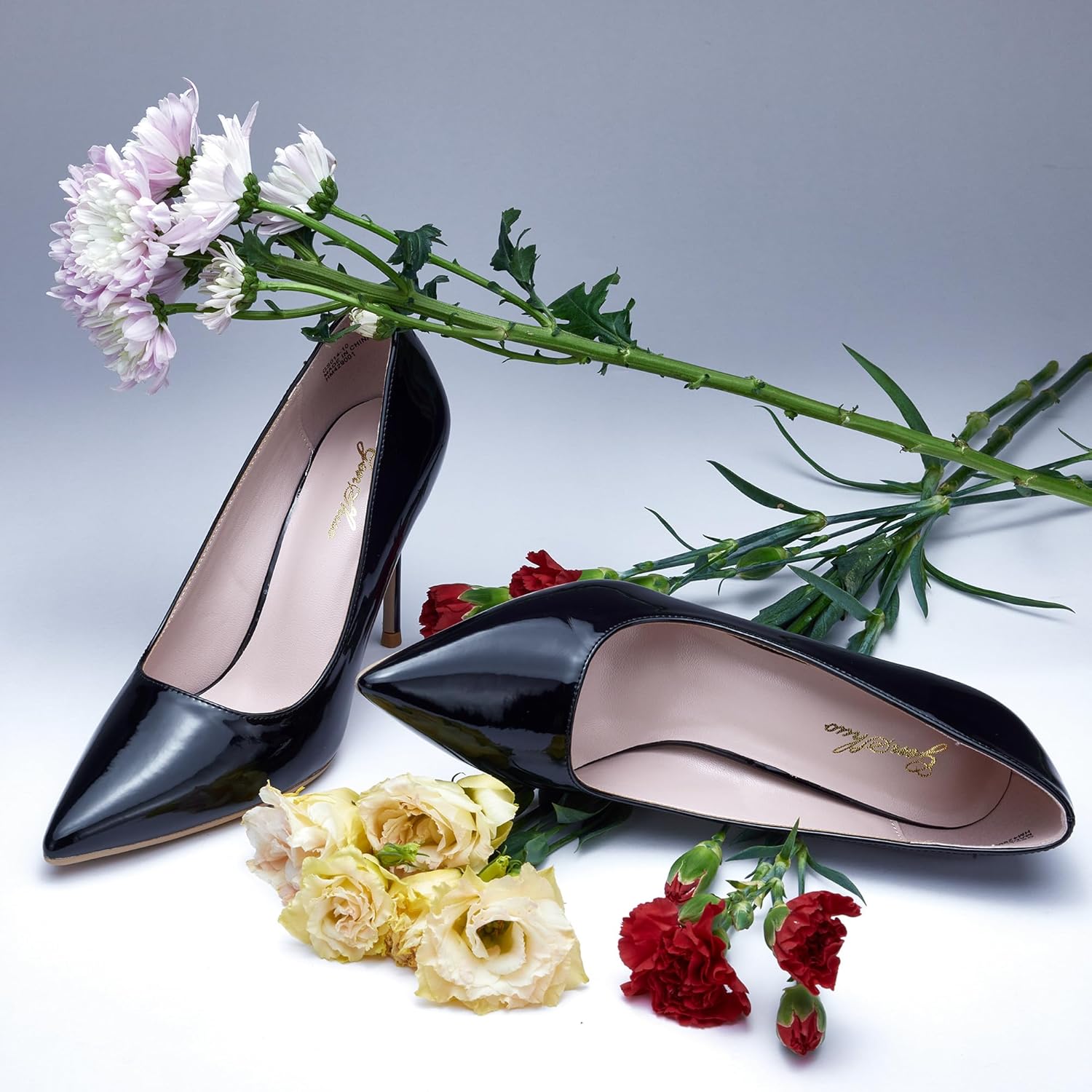 GENSHUO Women's Closed Toe Stiletto High Heels Dress 4 Inch Heeled Pointed Toe Party Homecoming Wedding Pump Shoes - Image 7