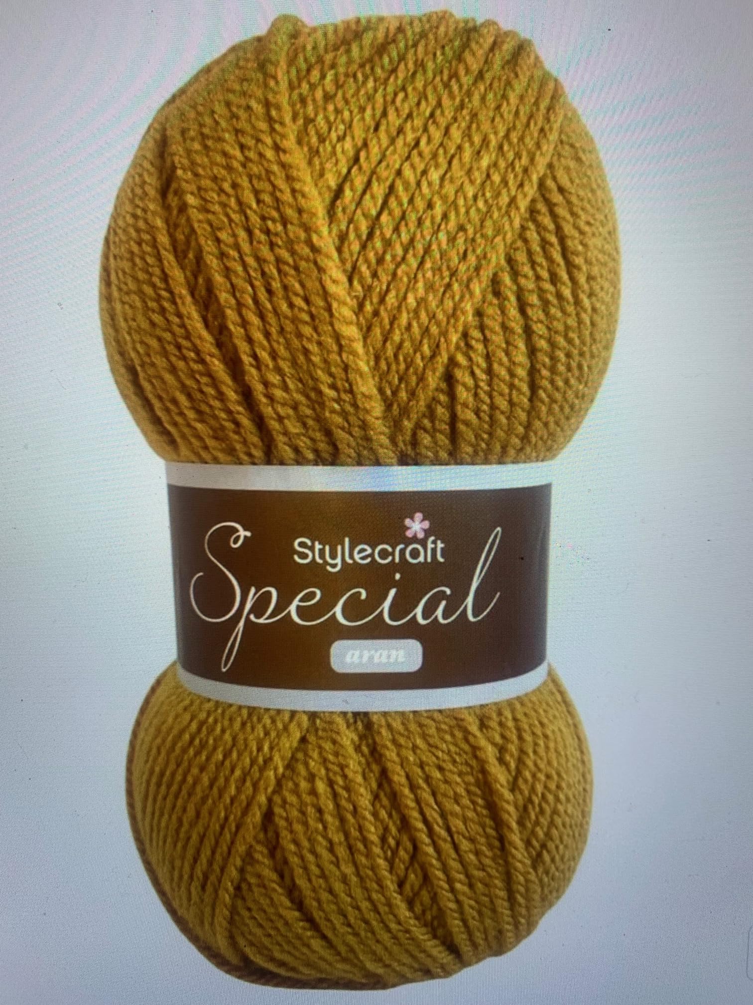 Fil spécial Aran Butterscotch 400g à tricoter sans nœud pour grands ouvrages