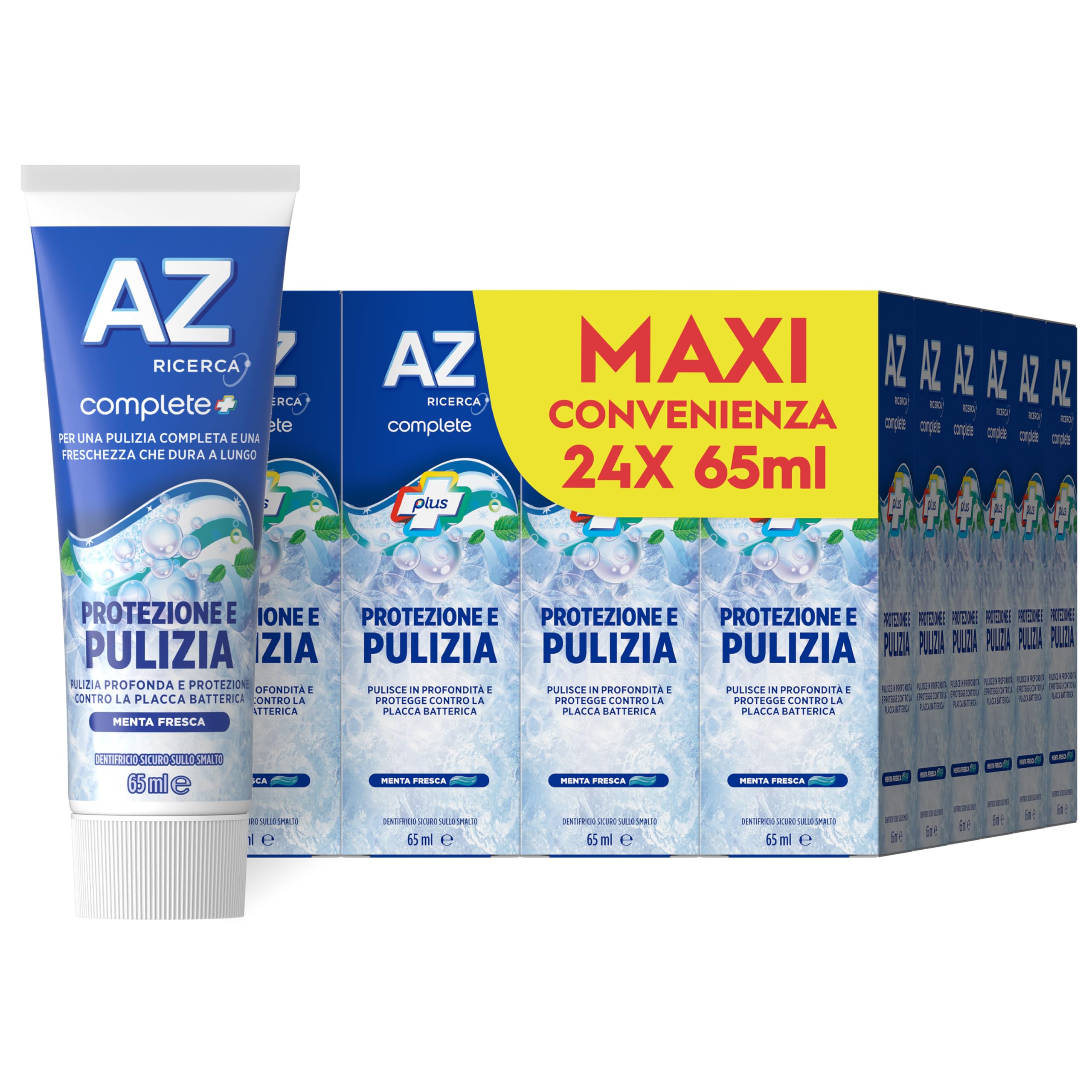 Az Dentifricio, Az Ricerca Complete Protezione e Pulizia Denti, 24x65ml
