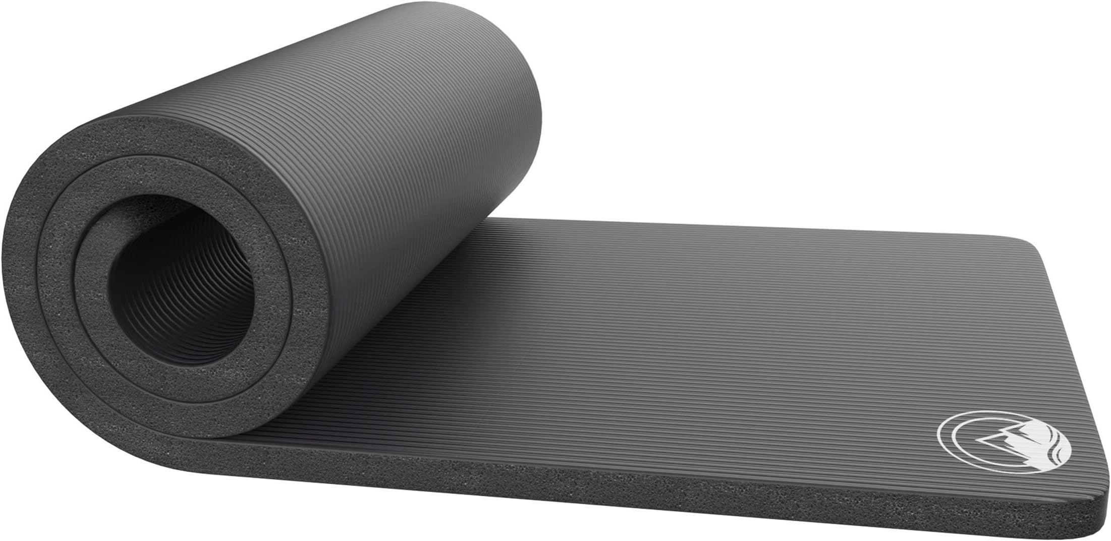 Foam Sleeping Pad for Camping - 1.25-Inch-Thick Waterproof Sleep Pad with Carry Straps for Cots, Tents, or Sleepovers by Wakeman Outdoors (Black)