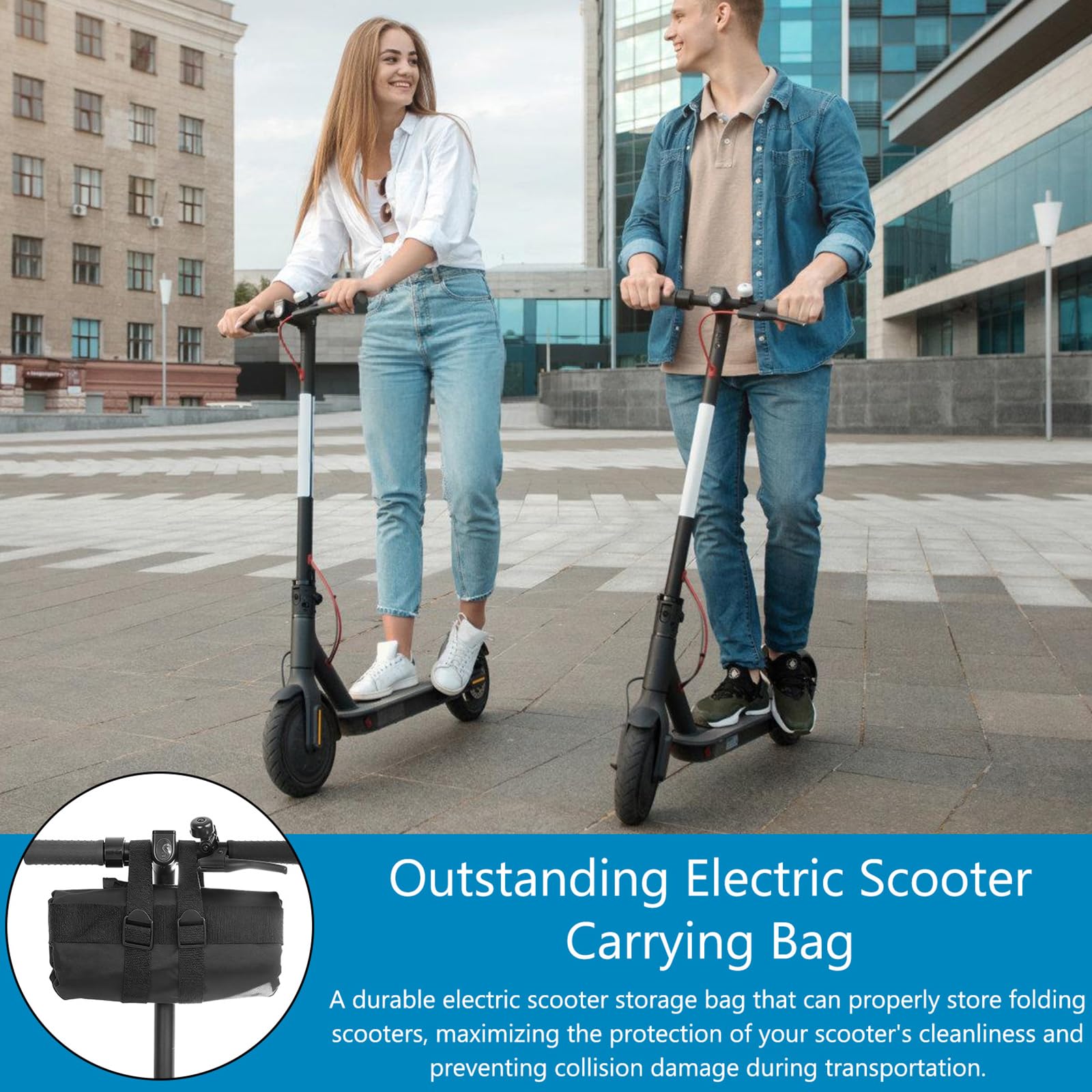 BAIFULAI Borsa per monopattino: Oxford 900D, 110 cm, con fettuccia resistente, impermeabile, per scooter elettrico, universale per Mijia 365/1S/PRO, per tutti i giorni e i viaggi