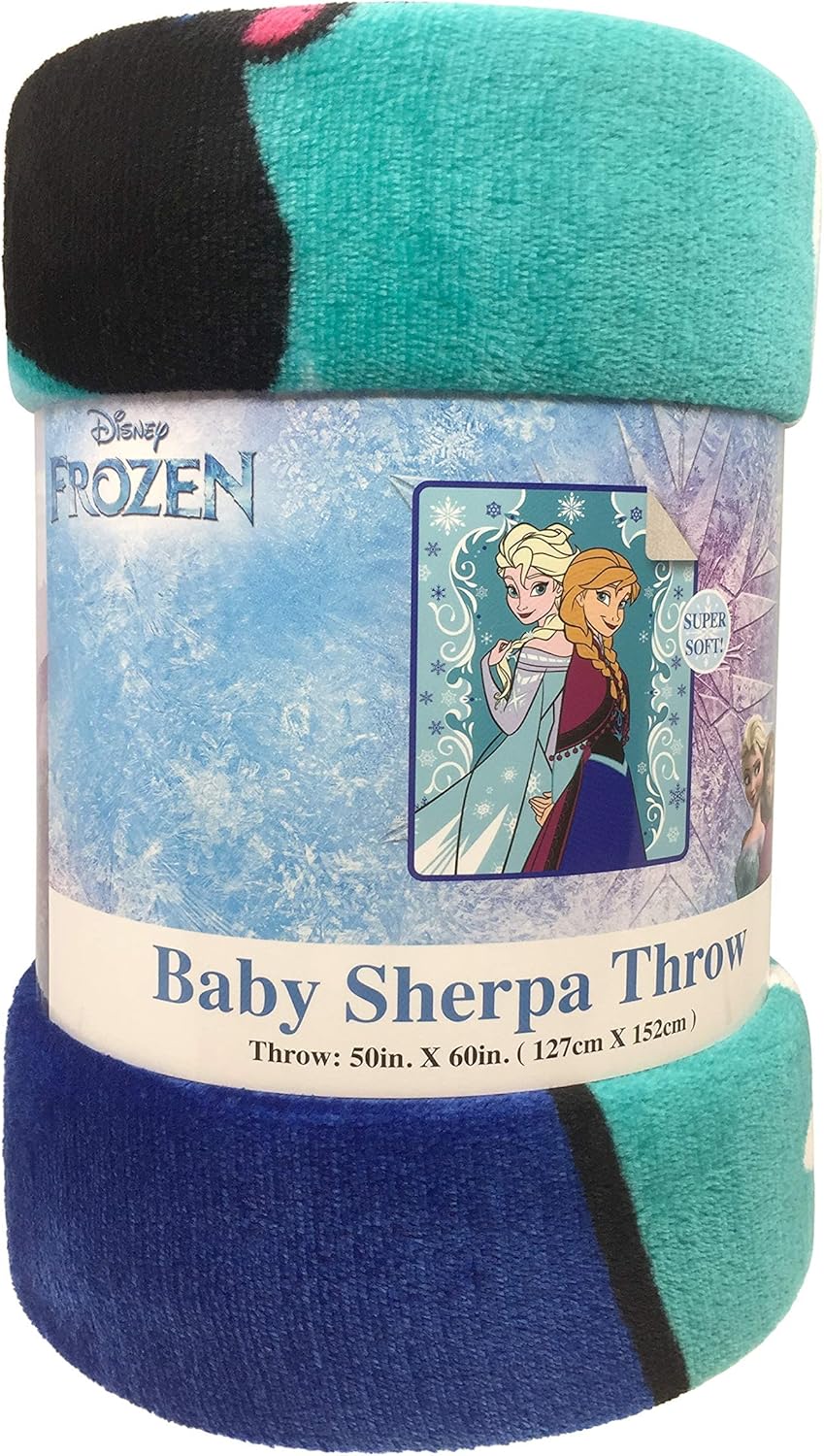 Jay Franco Disney Frozen Springtime Sherpa Throw Blanket - Measures 50 x 60 inches, Kids Bedding Features Elsa & Anna - Fade Resistant Super Soft - Image 3