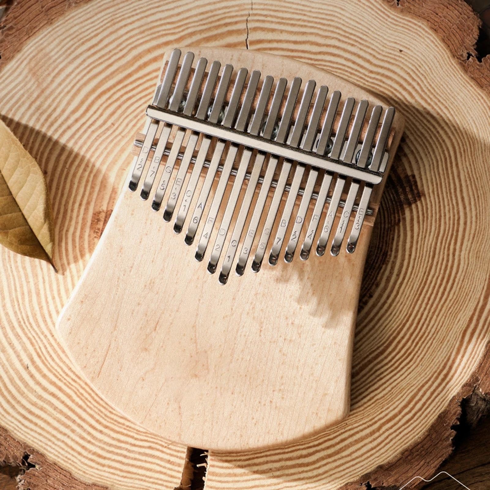 Kalimba Fortepian 17 Klucz Kciuk Fortepian Kalimba Drewno Kamforowe C Tone Z Torbą Książka Muzyczna Naklejki W Skali Młotek Tuningowy Sapele/drewno Klonowe(Maple)