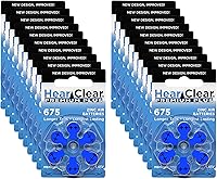 Vista 29 de Baterías para audífonos HearClear tamaño 13 PR48, color naranja (120 baterías)