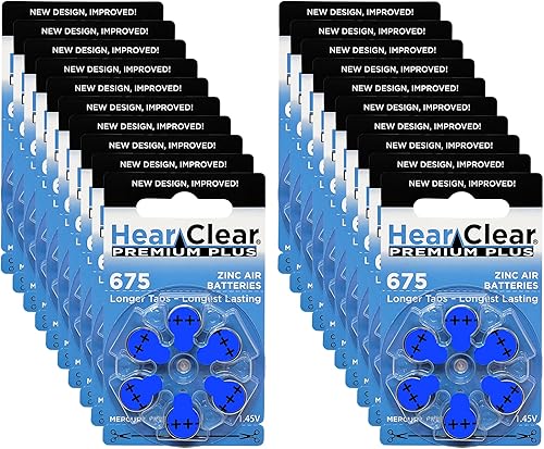 Miniatura 29 de Baterías para audífonos HearClear tamaño 13 PR48, color naranja (120 baterías)