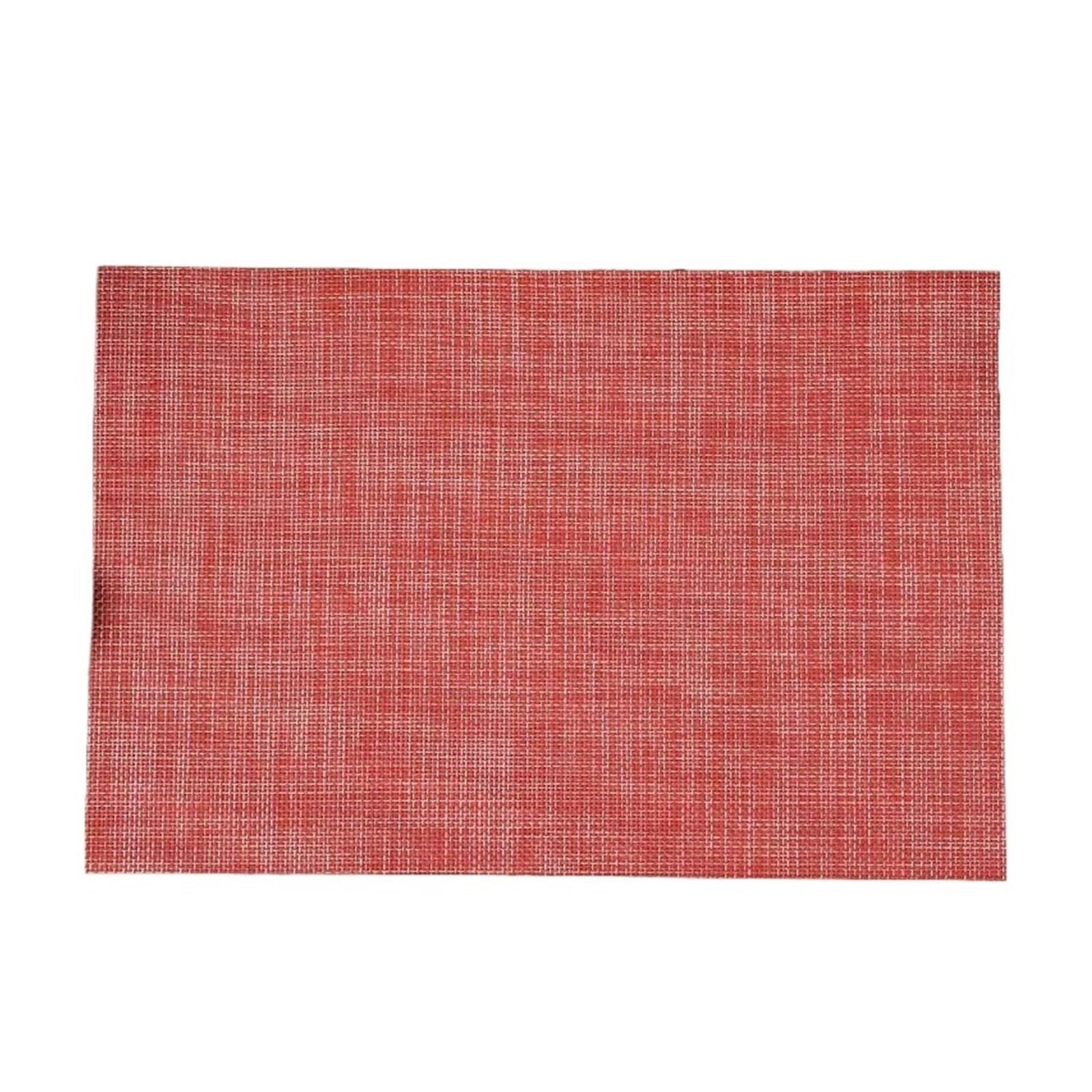 WZPTLKIBAD Weave Place Mats Washable Rectangle Table Pads