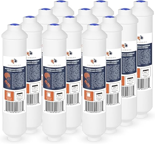 Vista 42 de Aquaboon Filtro de agua de pulido de carbono en línea prémium para sistema de ósmosis inversa, tamaño estándar (ajuste de conexión rápida), repuesto