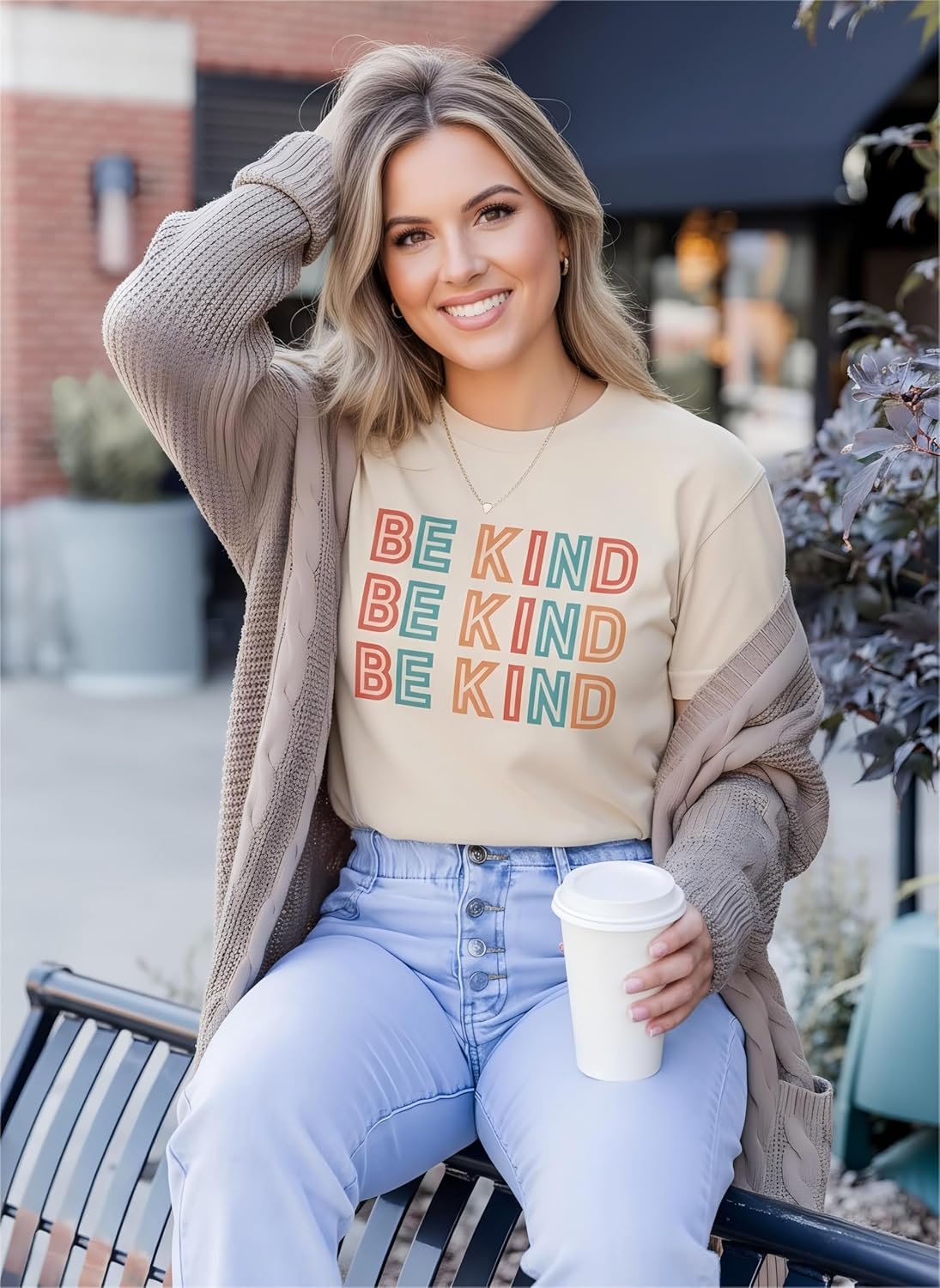 Blooming Jelly Womens Be Kind Shirt Short Sleeve Graphic Tees Loose Fit Tshirts Cute Casual Summer Tops Funny Teacher Outfits - Image 7