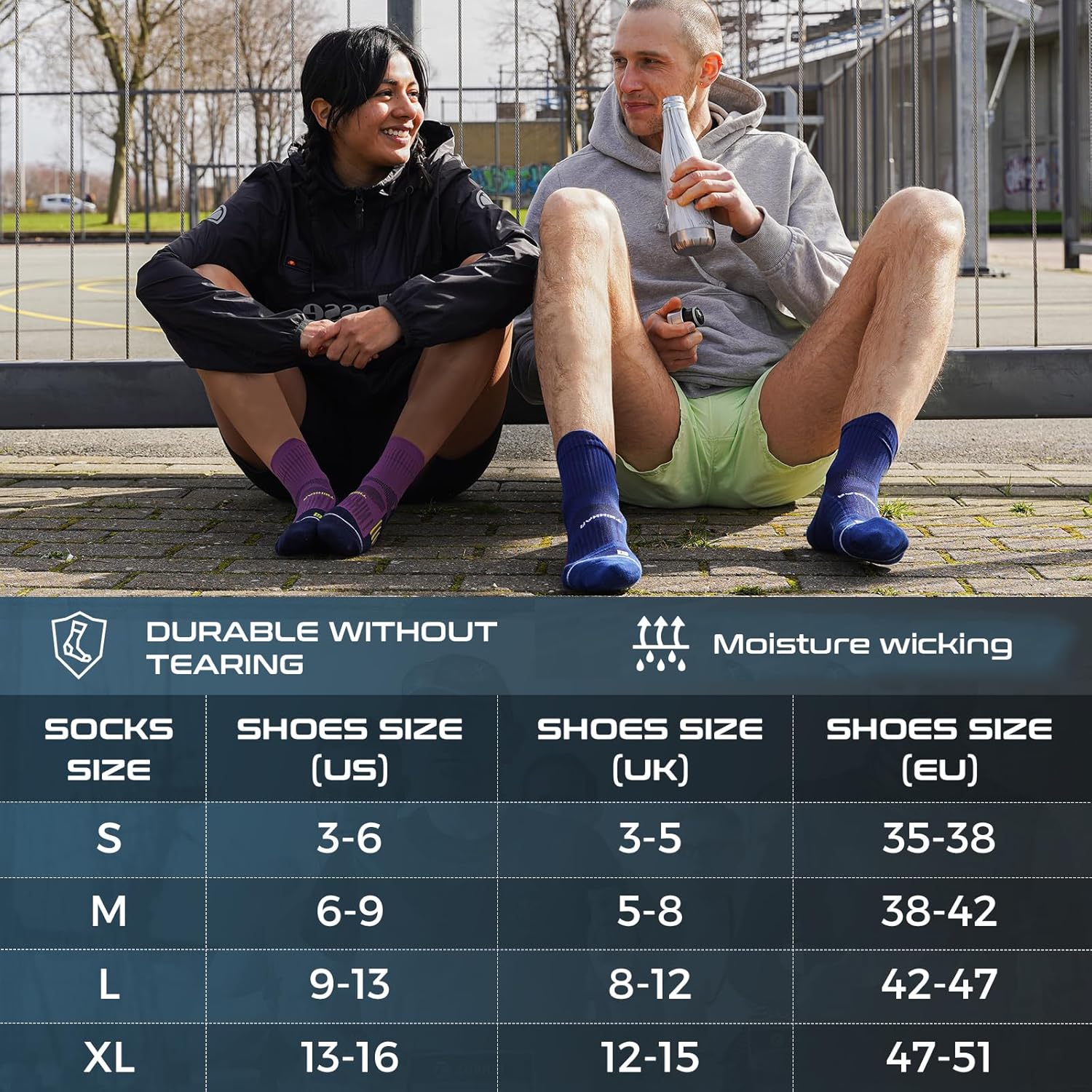 Rahhint CoolMax Quarter Compression Running Socks for Men Women, Wicking Cushion Athletic Hiking Socks 3 Pairs