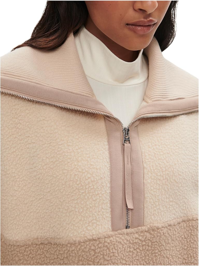 Beige Varley Carmine Relaxed 1/2 Zip