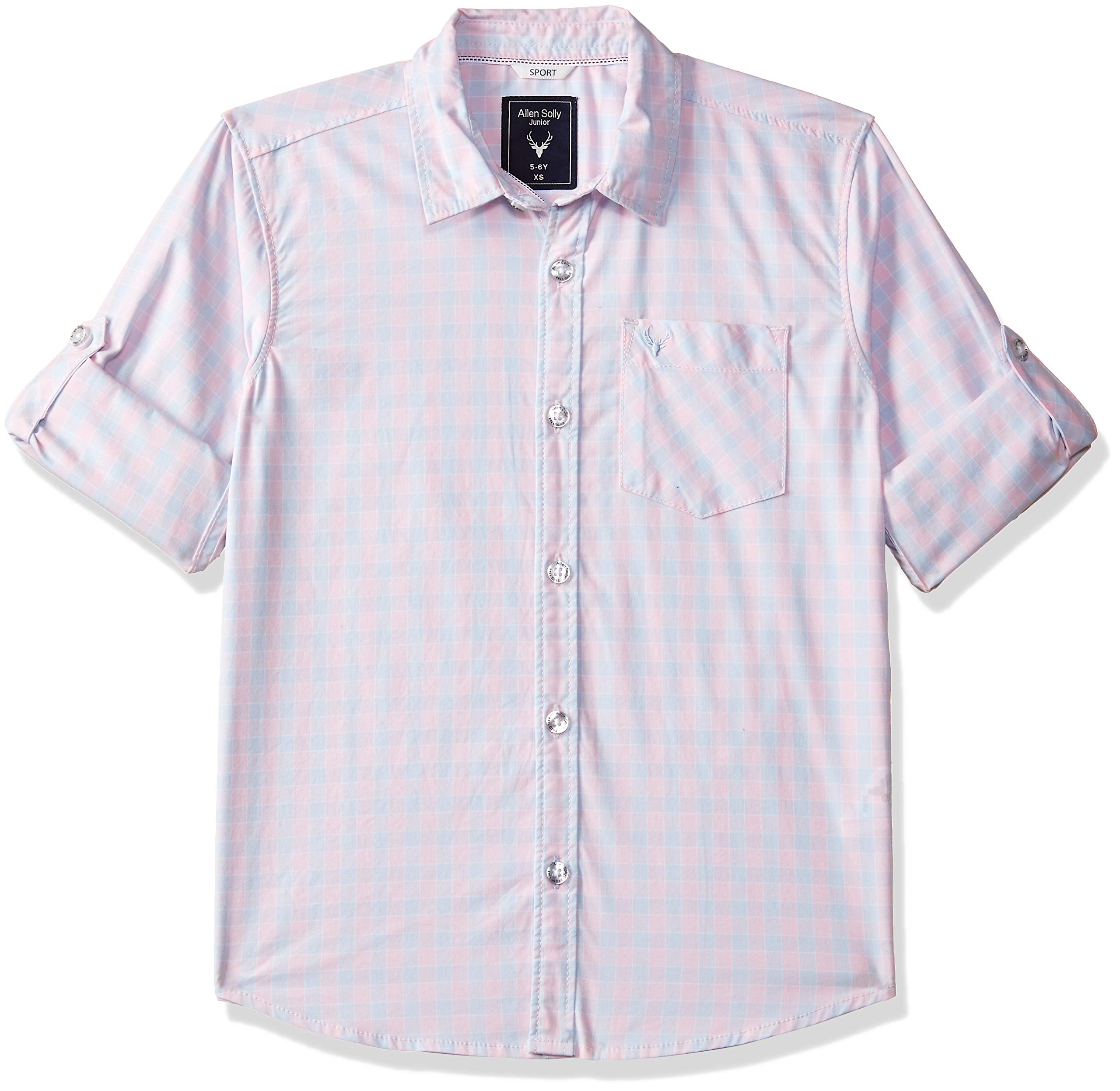 Allen Solly Junior Boys' Checkered Regular Fit Shirt (AKBSF5182134_Pink_14)