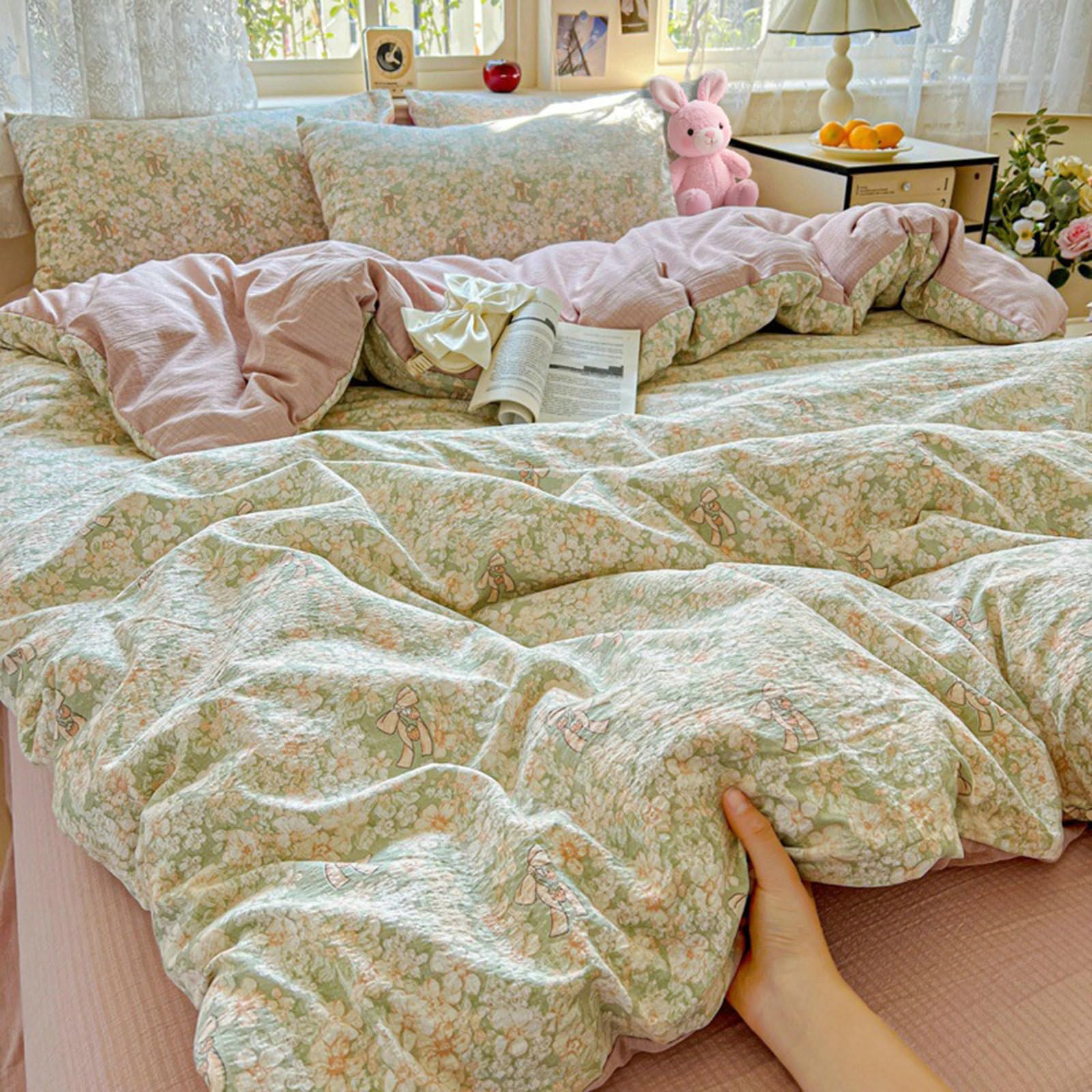 Housse de couette fleurie 150x200 pour une chambre printanière