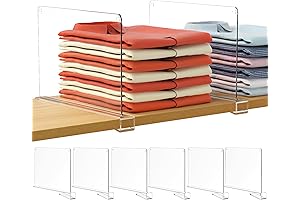 HBlife: Keep Clutter Away with Crystal Clear Closet Dividers