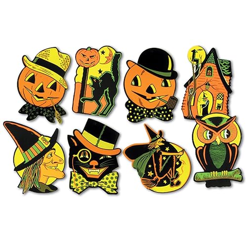 Beistle Pkgd Halloween Cutouts 8.5 inches x 9.25 inches -