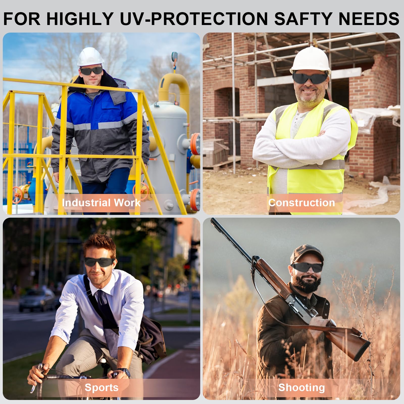 Gafas de seguridad para hombres y mujeres, ANSI Z87.1, gafas de seguridad a granel para exteriores