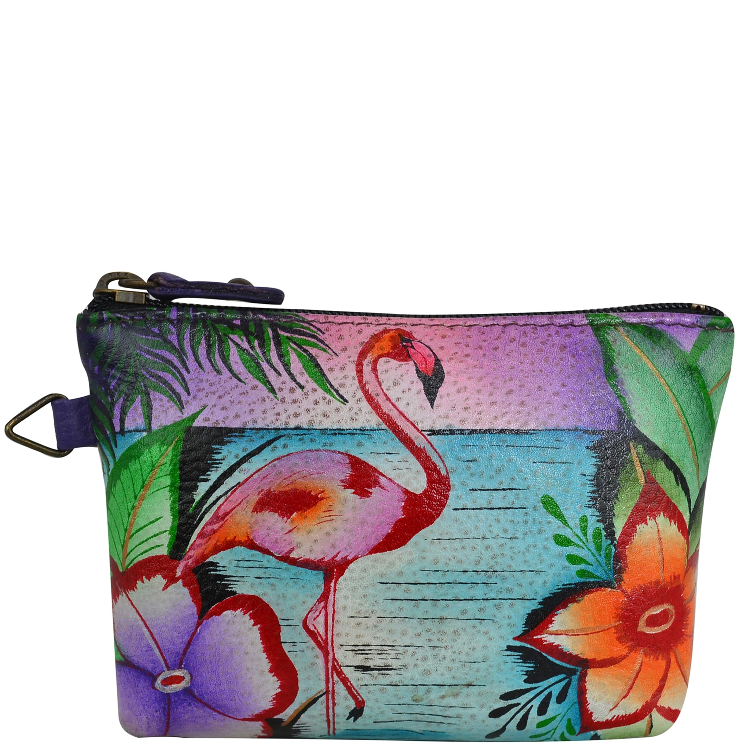 Anna by AnuschkaWomen's Hand Painted Leather Coin Pouch Purse