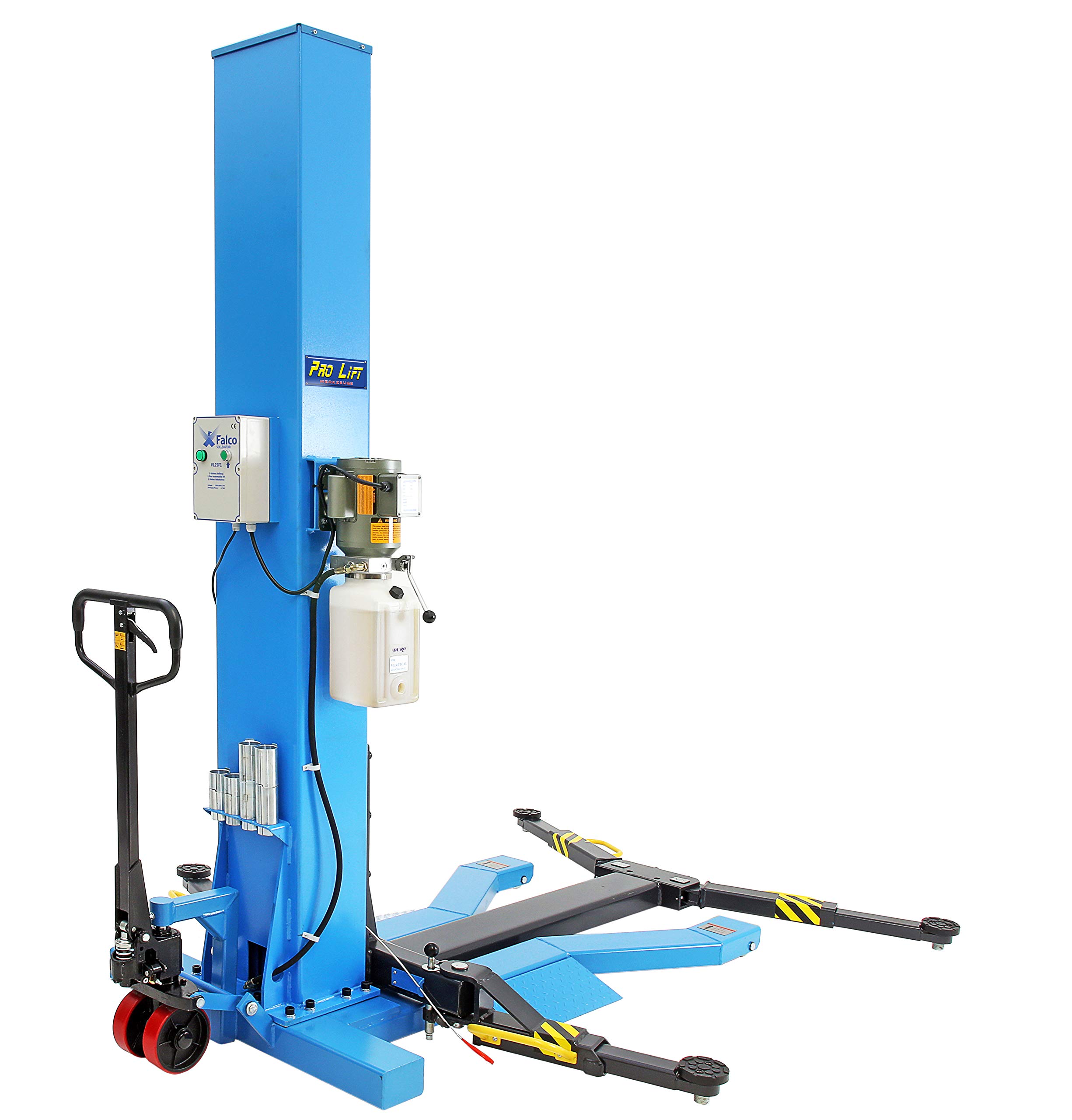 Plataforma elevadora de 1 columna, 2,5 t móvil, 2500 kg, monolift para coche, plataforma de columna portátil, electrohidráulica, plataforma de taller