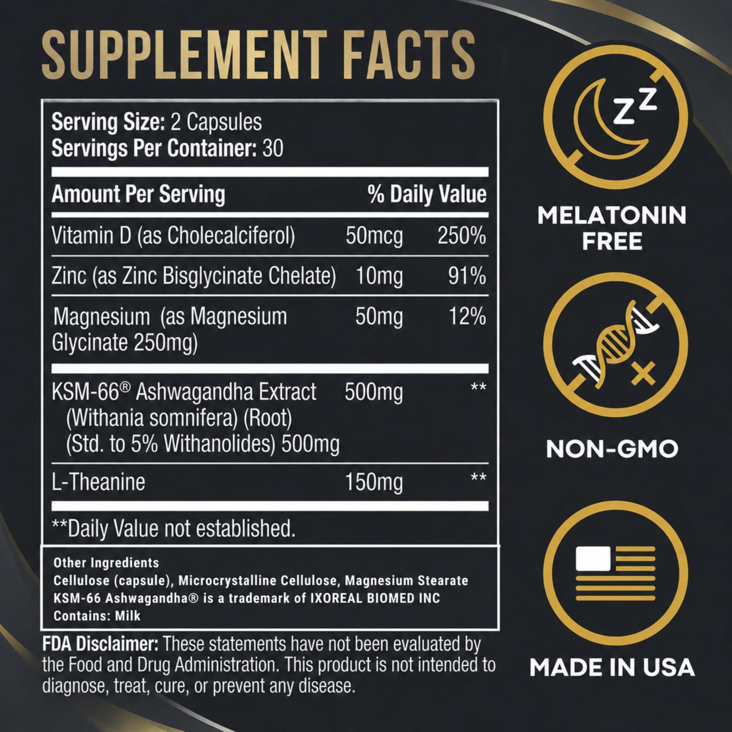 Melatonin Free Sleep Aid, Ashwagandha & Magnesium — Amazon image 9