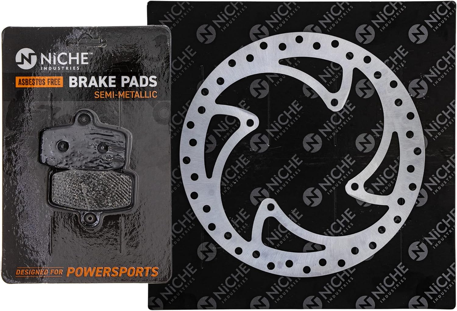 NICHE Front Left Brake Rotor Pad Semi Metallic Kit for KTM 85 105 SX 47013030000 47009060300 47109060000