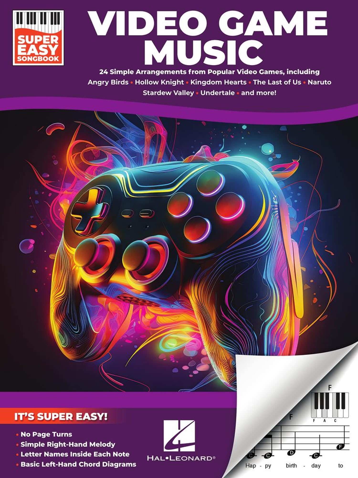 Video Game Music Super Easy Songbook | Beginner Piano Sheet Music for Kids and Adults | 24 Iconic Game Themes for Super Easy Piano | Video Game