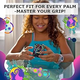 Shashibo Shape Shifting Box - Award-Winning STEM Fidget Toy with Strong Magnets - Fidget Cube Transforms Into 100+ Shapes, Christmas Stocking Stuffers Gift for Kids, Teens, and Adults (QDOT Map)