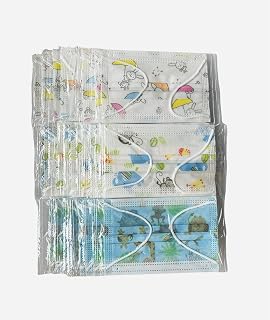 Ship from Canada Kids Masks disposable Canada Boys Girls kids 3 ply Adjustable Comfort Ear Loops Mix styles (mixed 3)