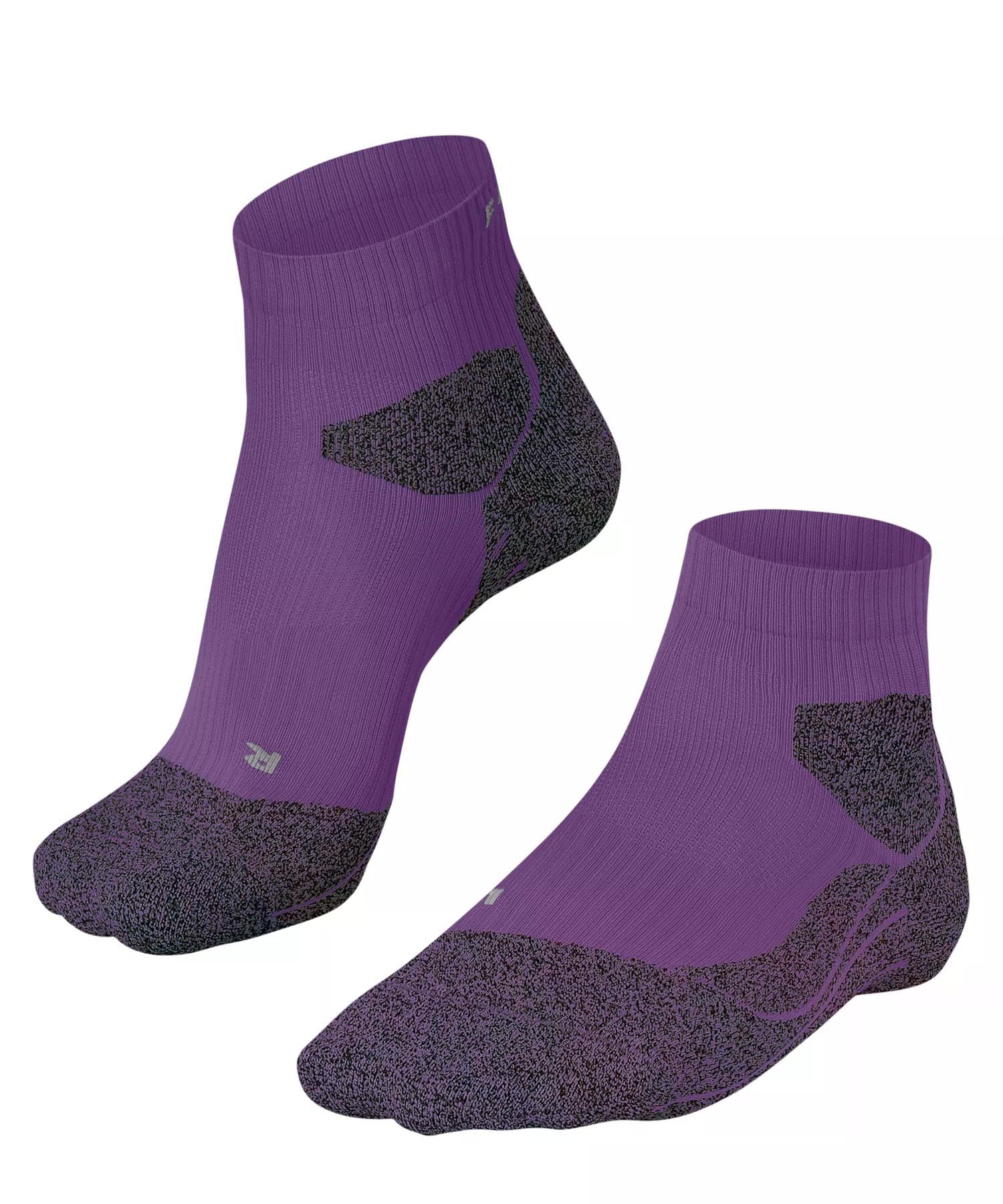 FALKE Kobiety Skarpety do biegania RU Trail W So materiał funkcyjny przeciw pęcherzom 1 Para, Fioletowy Plum 8028, 35-36