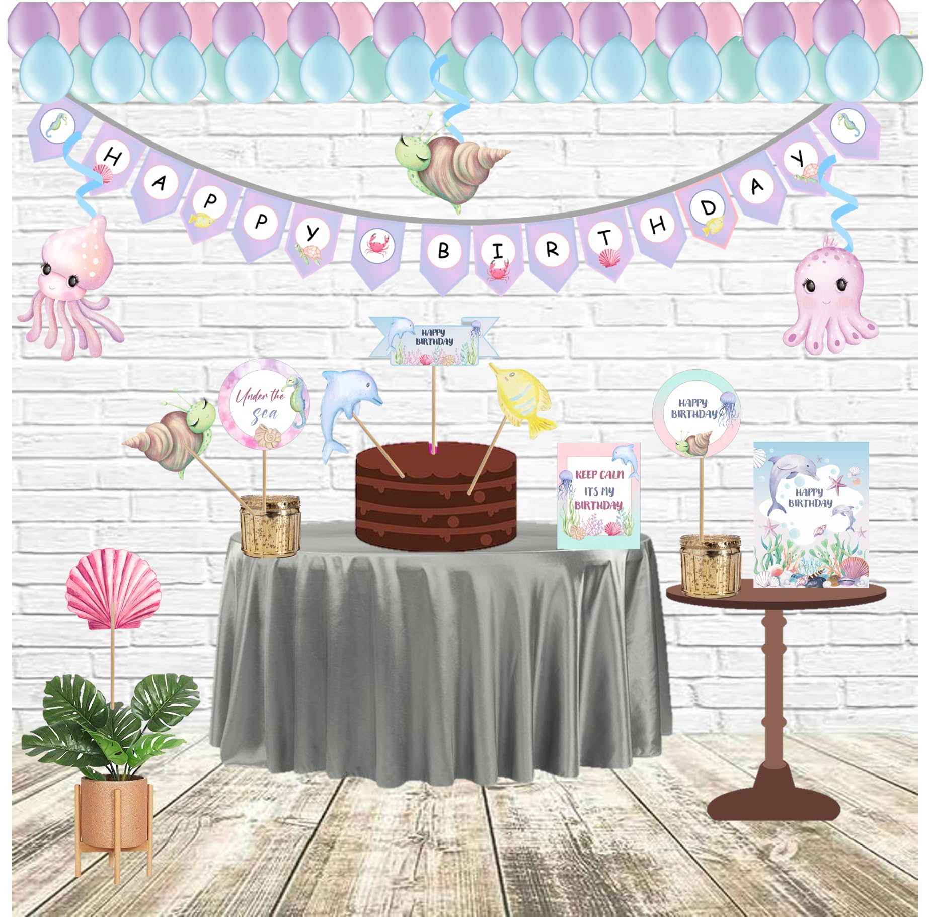 MERMAID & Under the Sea- DIY BIRTHDAY PARTY DECOR