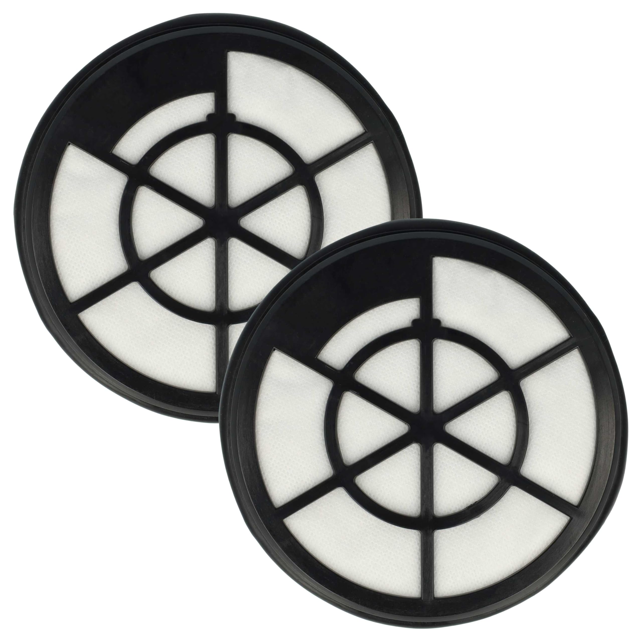 vhbw Zestaw 2 filtrów zamiennych kompatybilnych z odkurzaczem Silvercrest SBZBK 850 A1, HG07375 - filtr wydechowy, czarny, biały