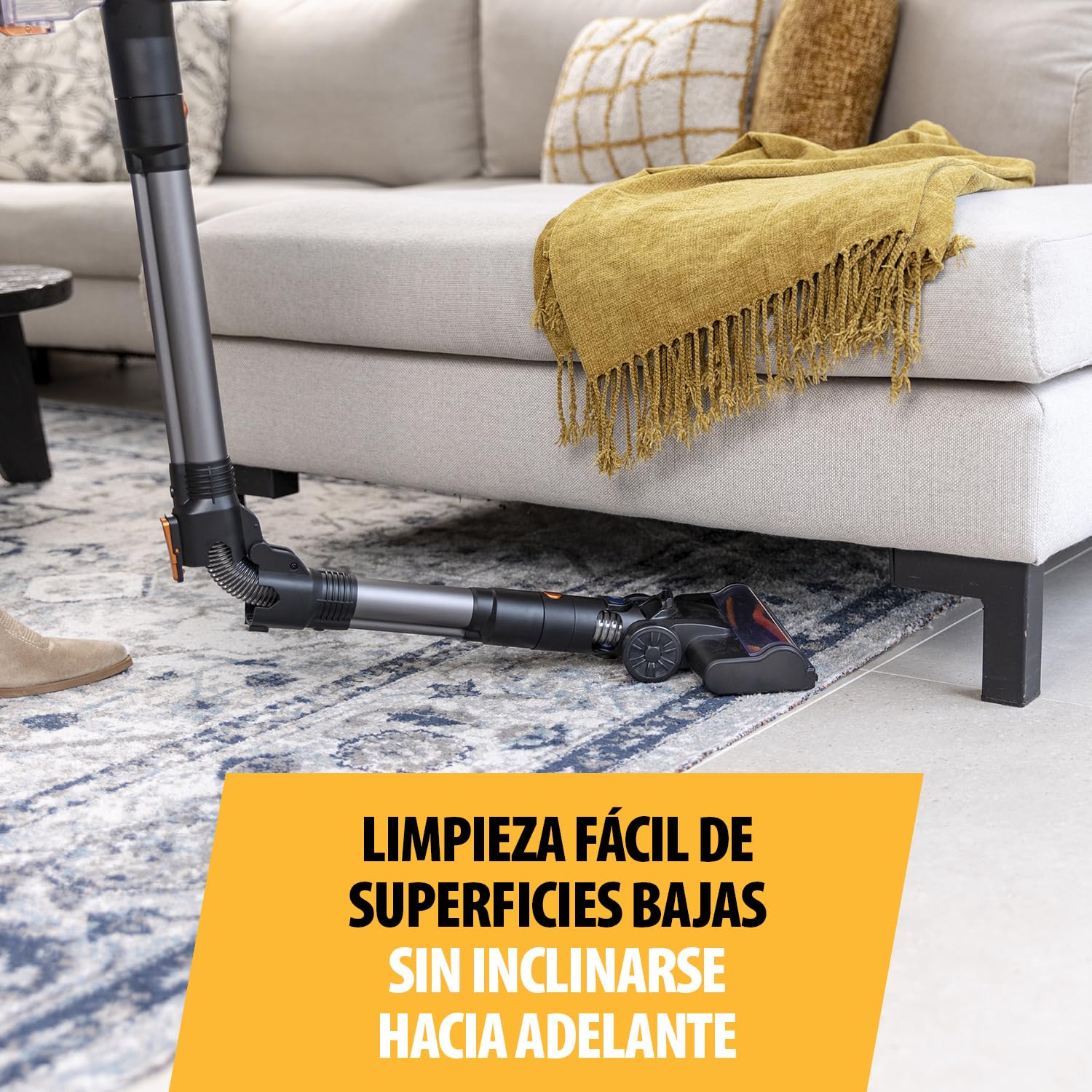 Tristar Aspiradora Escoba sin Cable Flex - Ligera - Asa Desmontable - Filtro HEPA - Batería de Larga Duración - Función 2 en 1 - Luz LED - 800 ml - 150 W - SZ-2380